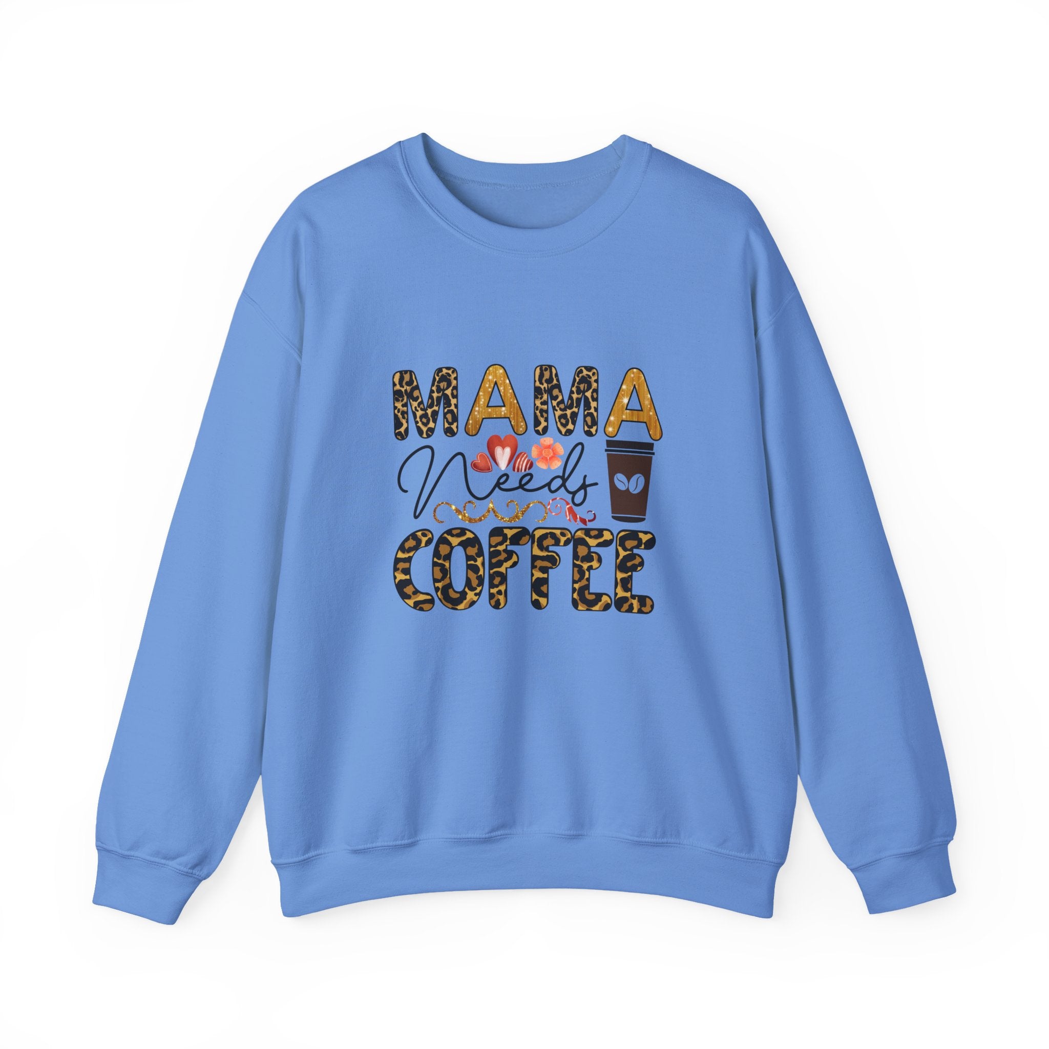 Mama Needs Coffee Crewneck Sweatshirt - Cozy Unisex Pullover Apparel for Moms