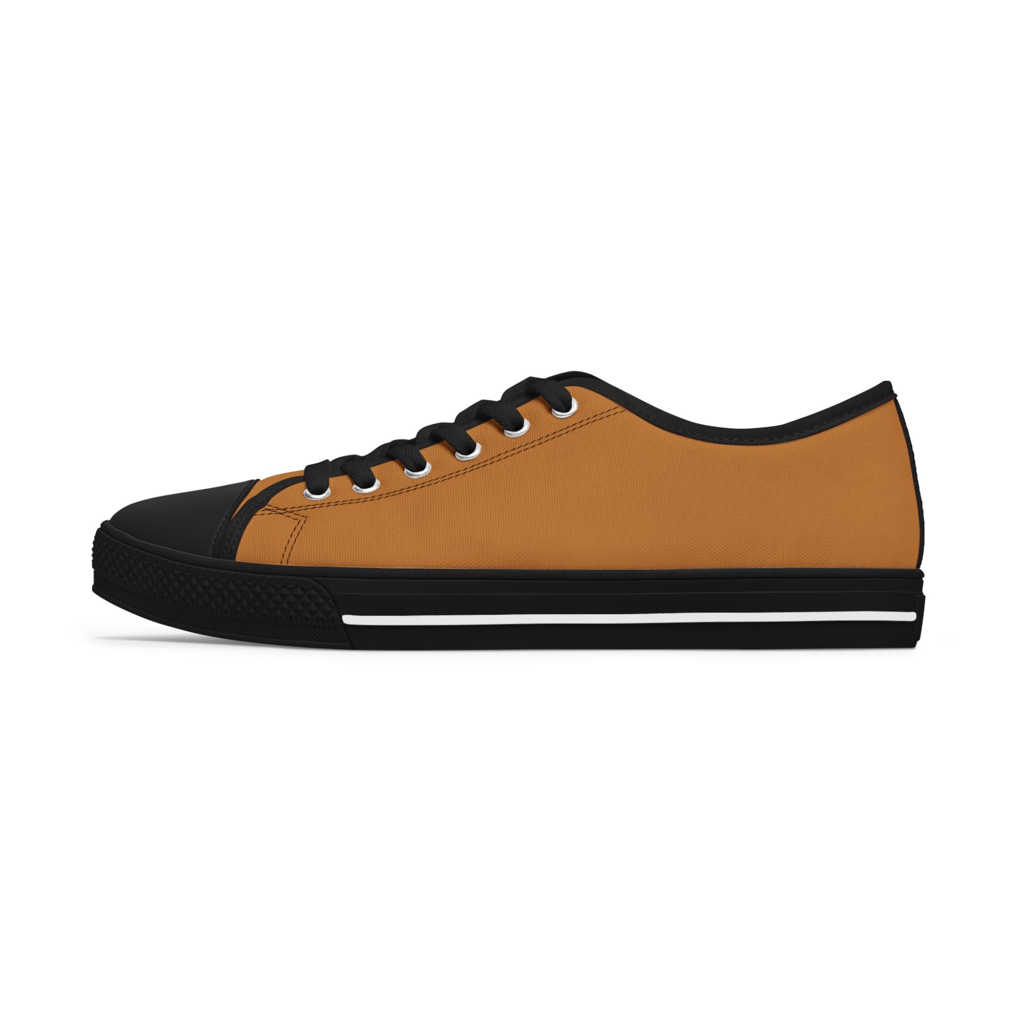 Brown Stylish Women's Low Top Sneakers - Casual, Comfortable, Everyday Wear, Perfect for Summer, Striped Sneakers, Trendy Footwear **Progress Over Perfection"