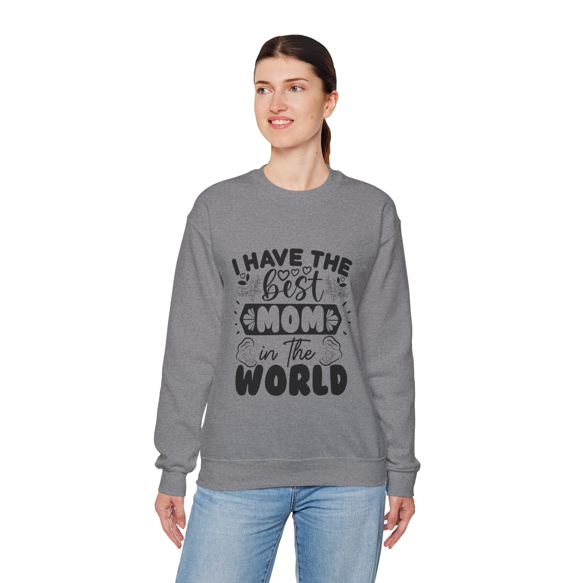 Best Mom Crewneck Sweatshirt - Unisex Heavy Blend™ - Perfect Gift for Mother's Day
