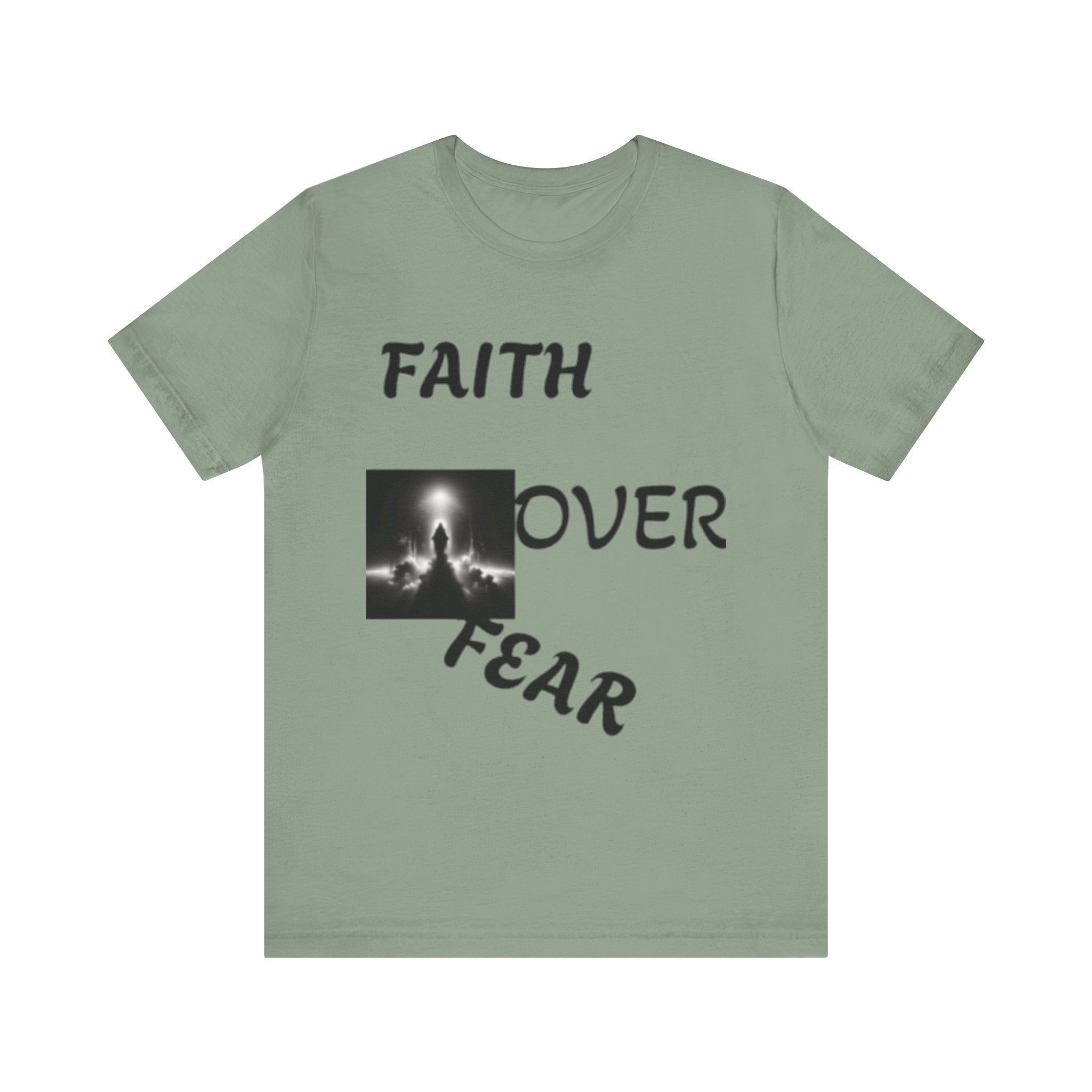 Faith Over Fear Unisex Jersey Tee - Inspirational Graphic T-Shirt