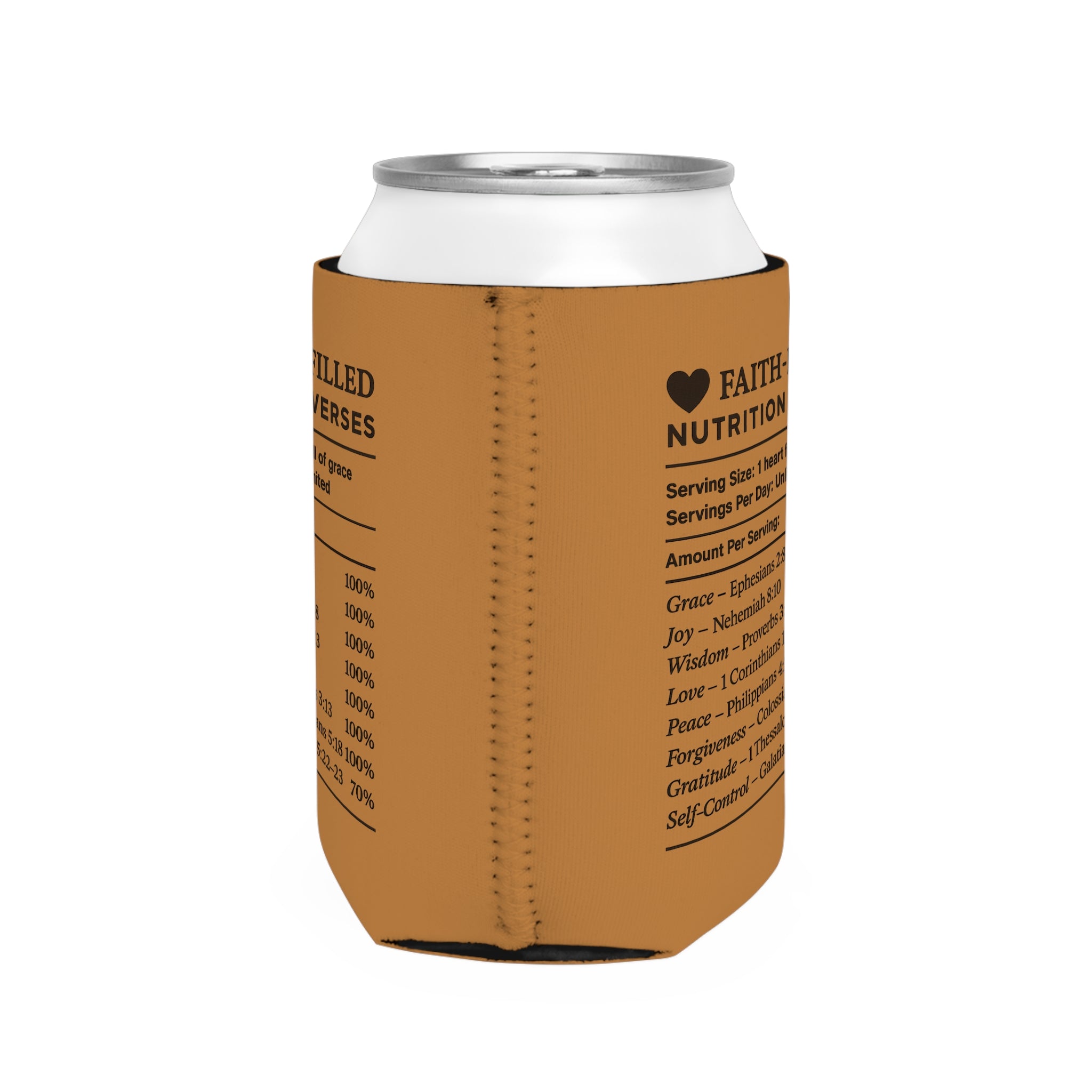 Faith-Filled Can Cooler Sleeve, Inspirational Beverage Holder, Christian Gift, Warm Weather Essential, Summer Party Accessory