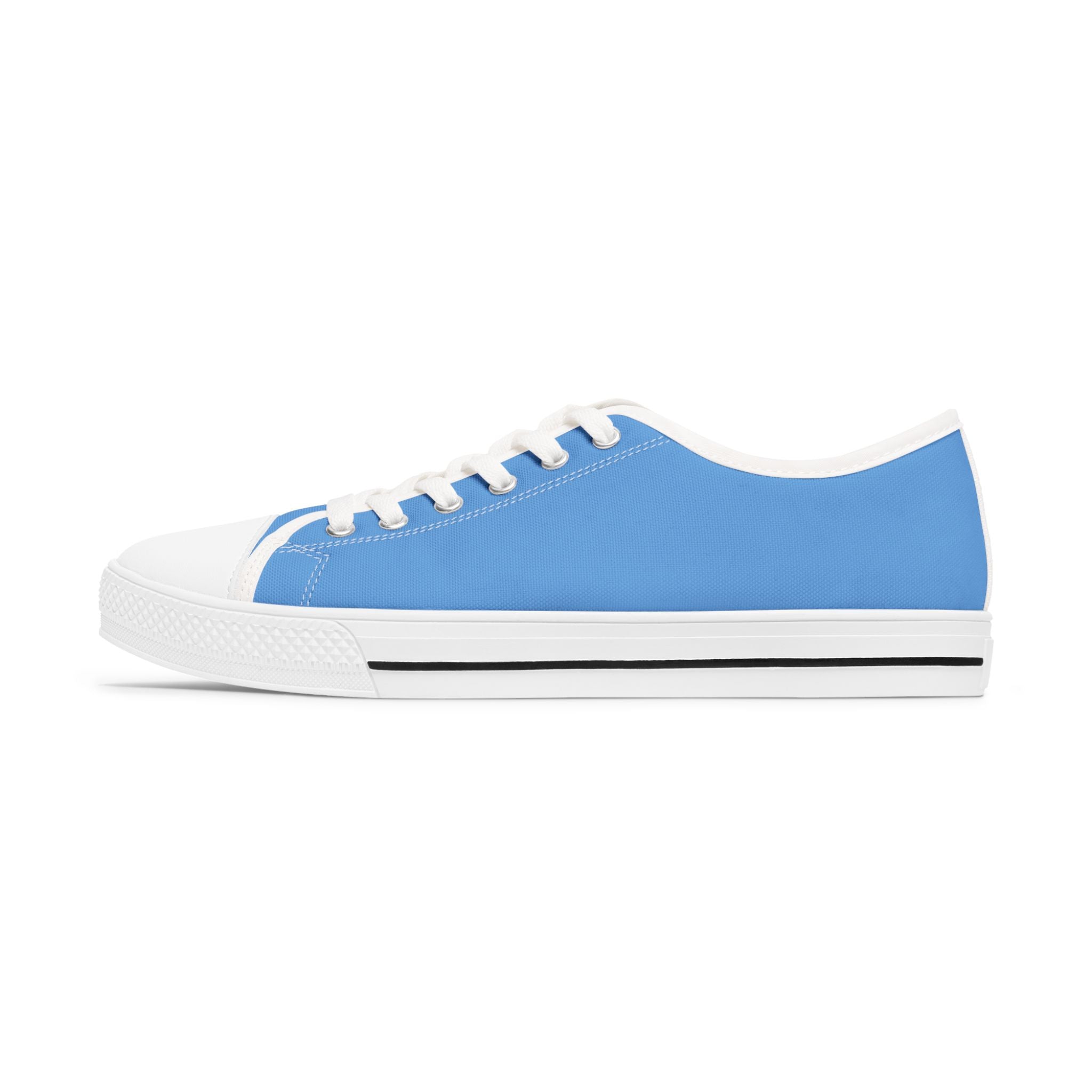 Blue Stylish Women's Low Top Sneakers - Casual, Comfortable, Everyday Wear, Perfect for Summer, Striped Sneakers, Trendy Footwear **Progress Over Perfection"