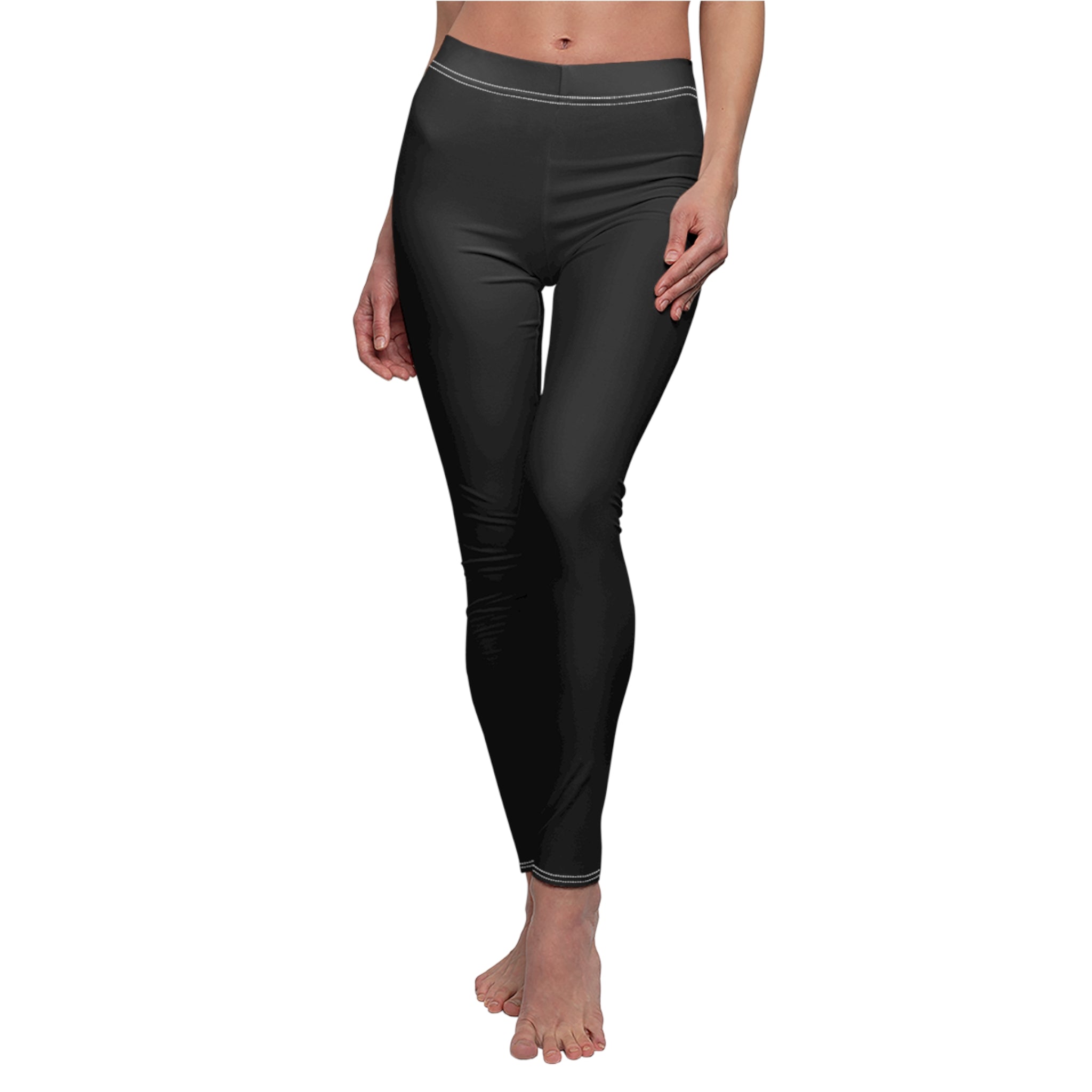 Black Stylish Women's Casual Leggings, Trendy Activewear, Comfortable Yoga Pants, Perfect Gift for Fitness Lovers, Everyday Wear