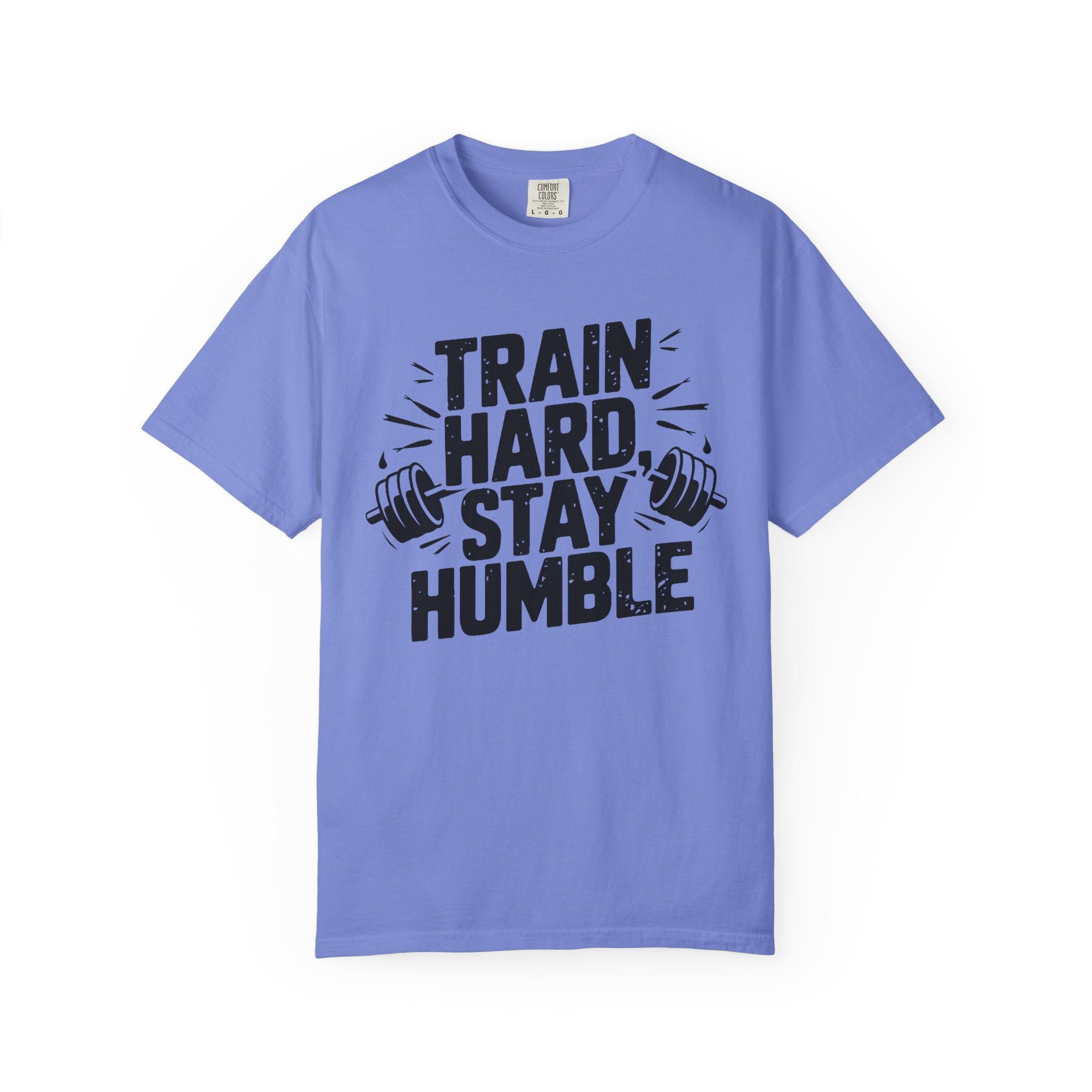 Unisex Gym Motivation T-Shirt - "Train Hard, Stay Humble"