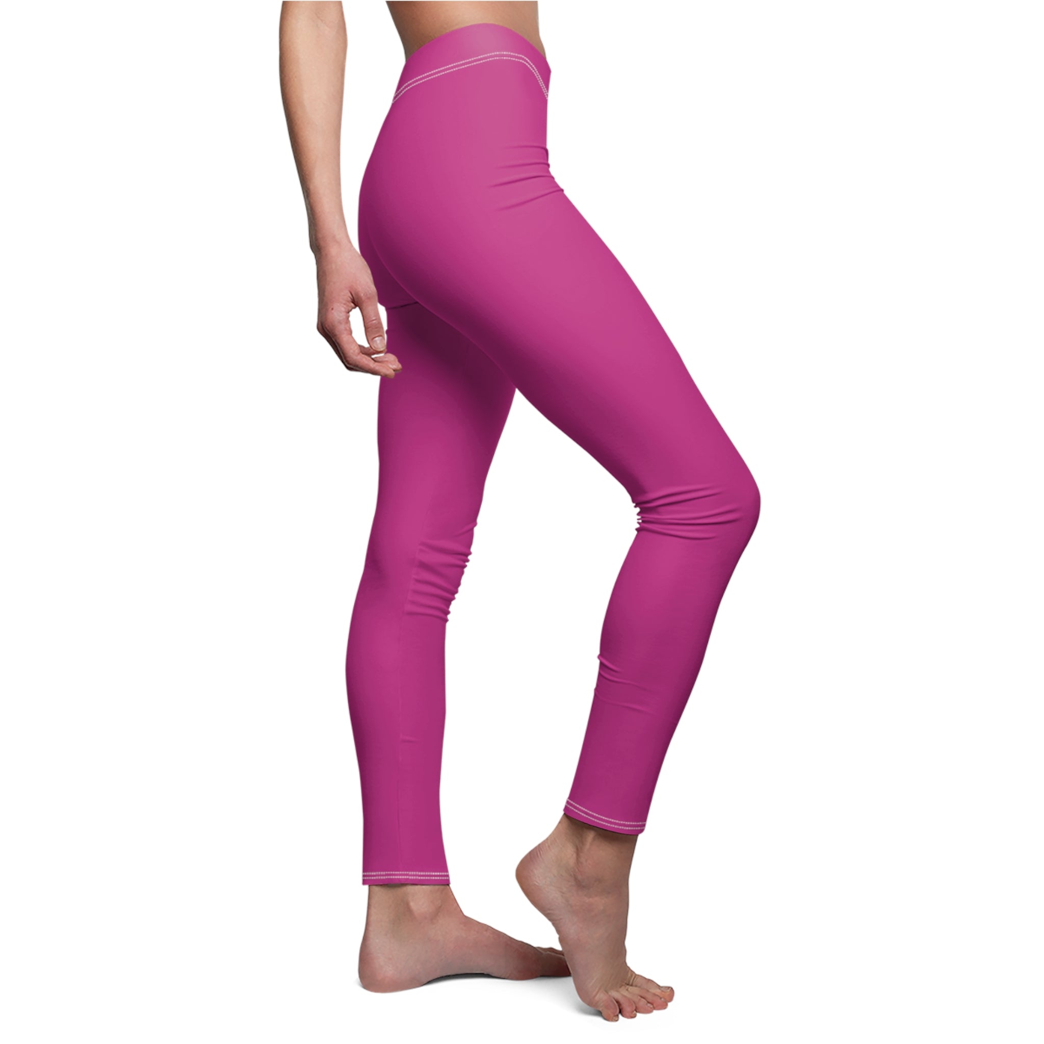 Pink Stylish Women's Casual Leggings, Trendy Activewear, Comfortable Yoga Pants, Perfect Gift for Fitness Lovers, Everyday Wear