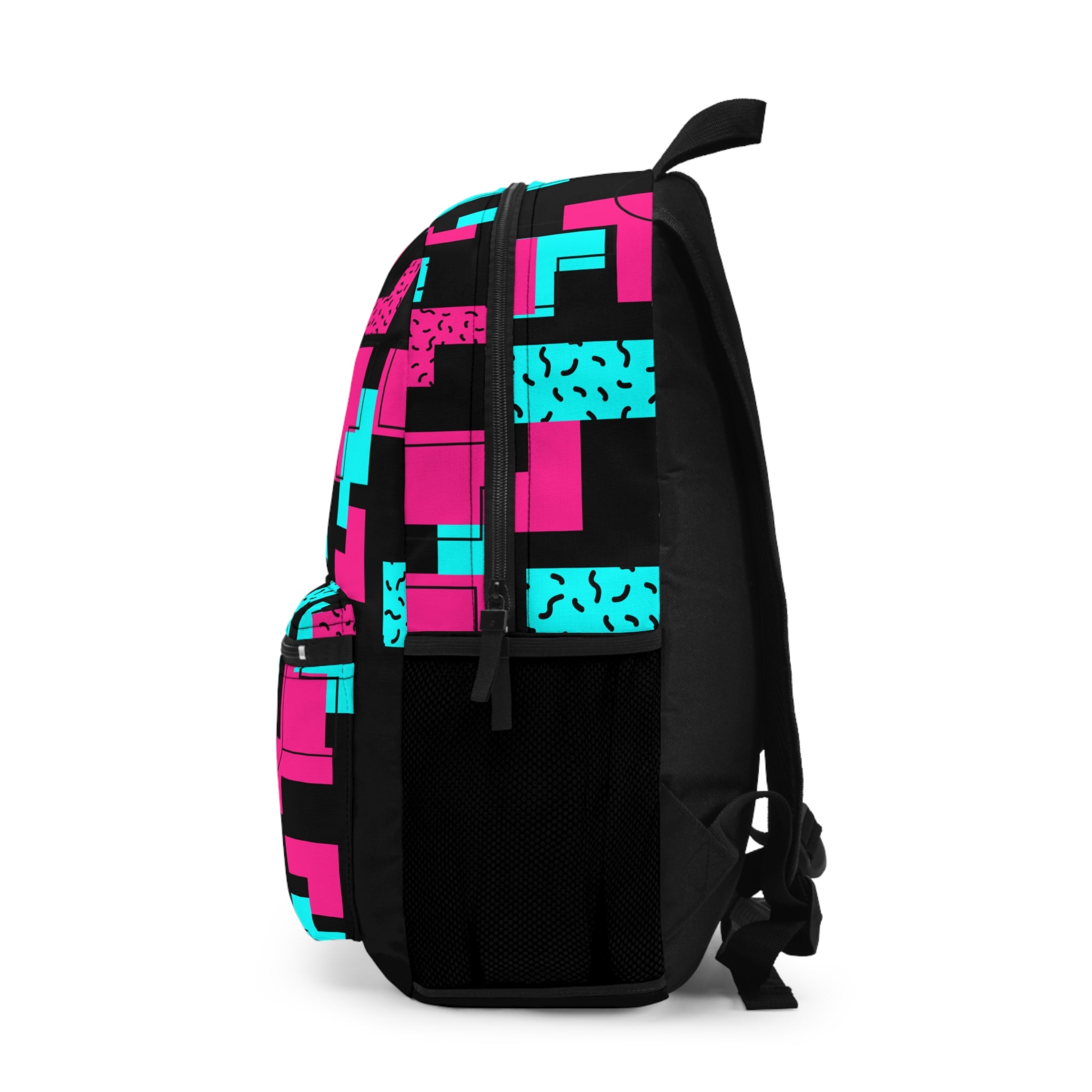 Colorful Geometric Backpack - Trendy School Bag, Unique Gift, Travel Backpack, Stylish Accessory, Back to School Essentials