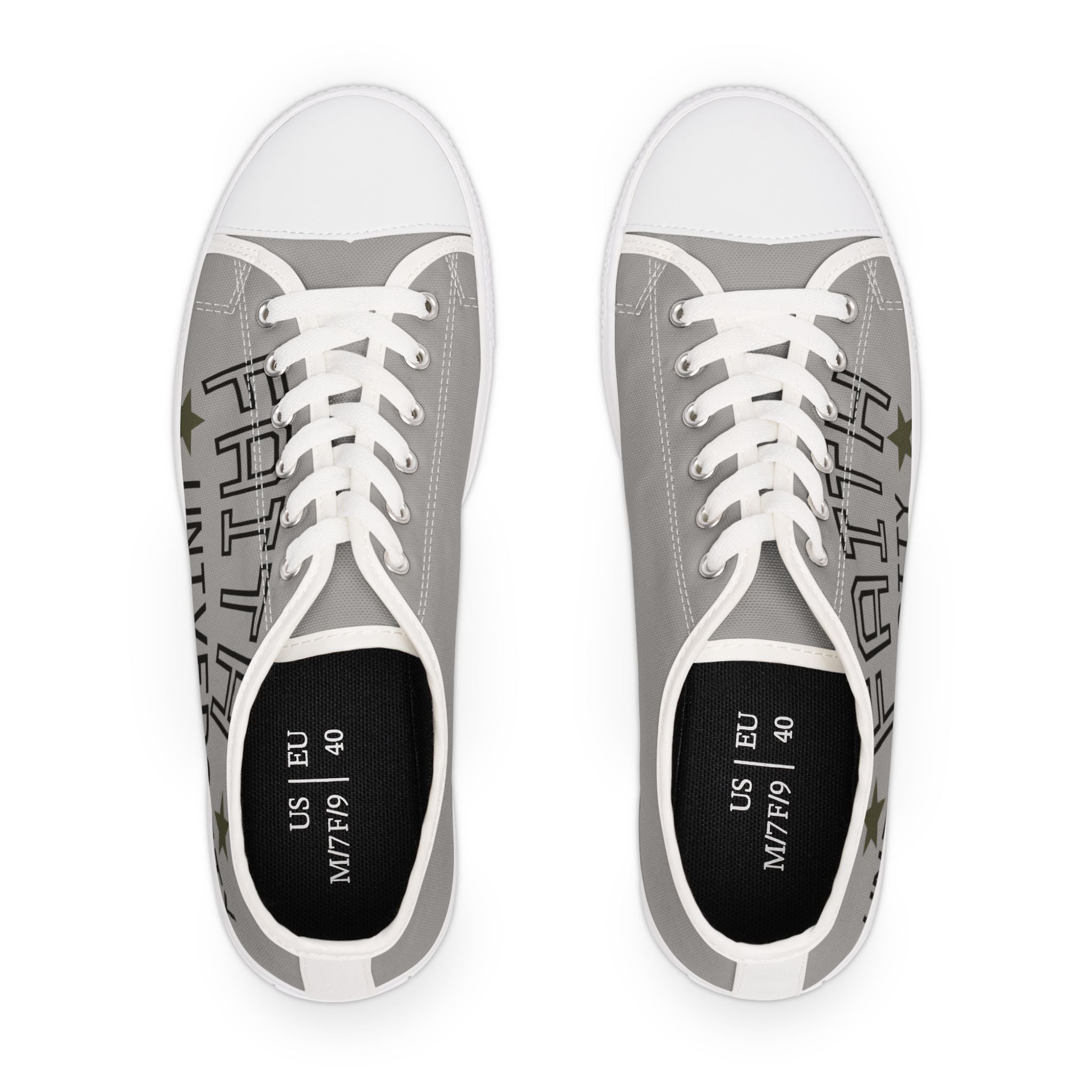 Grey Stylish Women's Low Top Sneakers - Casual, Comfortable, Everyday Wear, Perfect for Summer, Striped Sneakers, Trendy Footwear