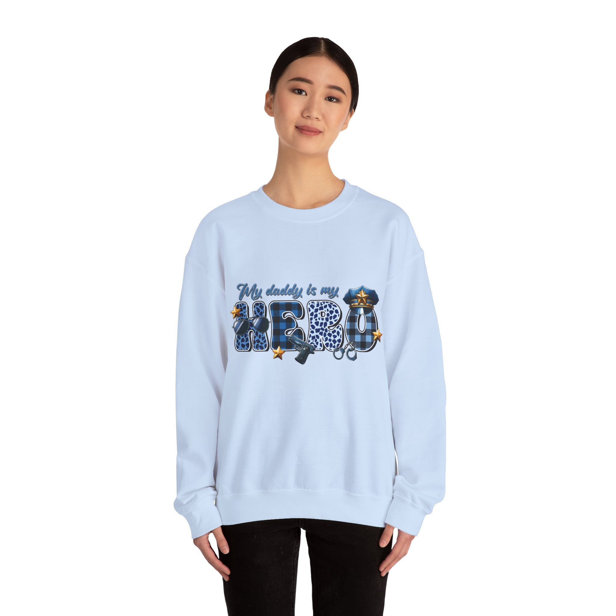 "My Daddy is My Hero" Unisex Crewneck Sweatshirt