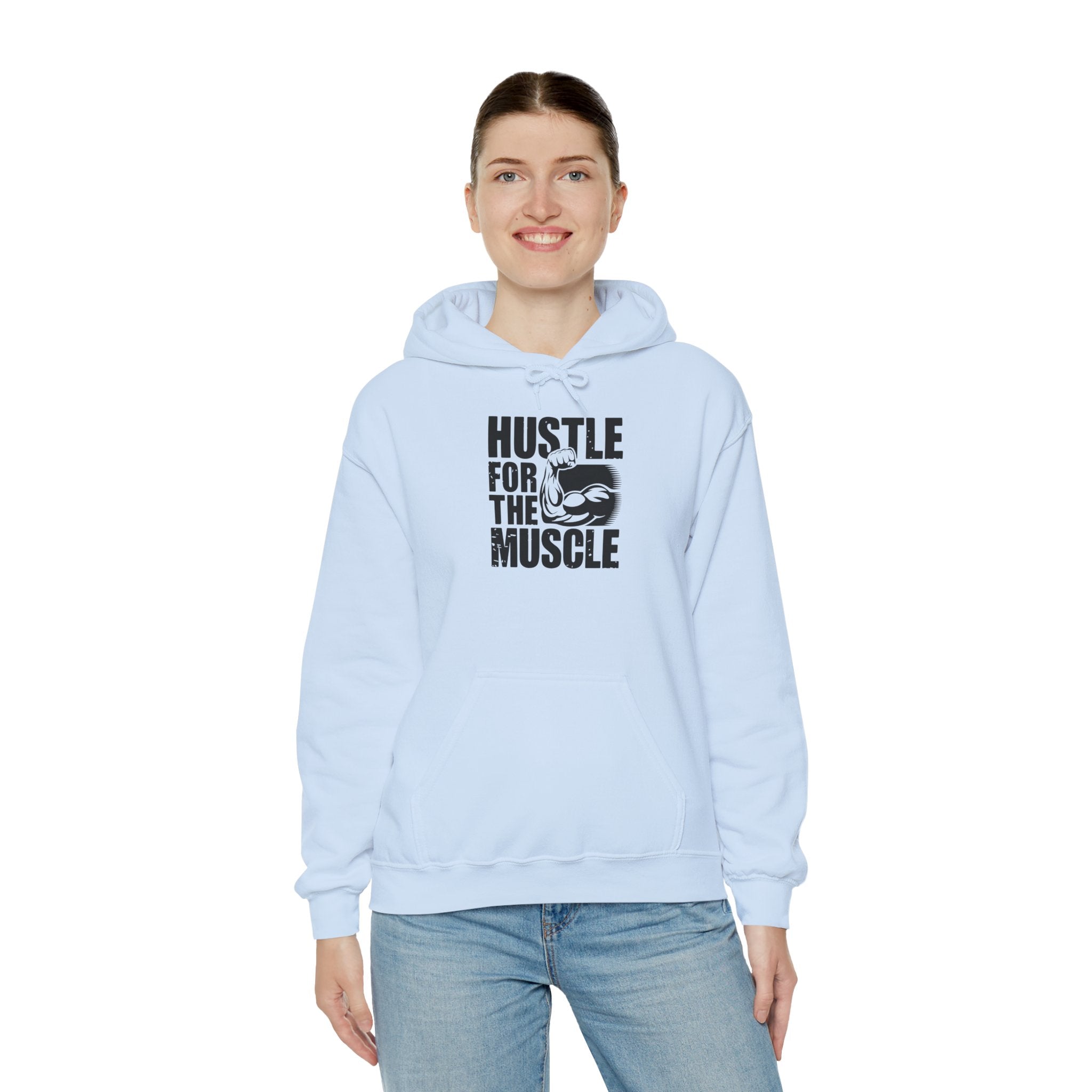 Hustle for the Muscle Sweatshirt - Unisex Heavy Blend™ Hoodie for Fitness Enthusiasts