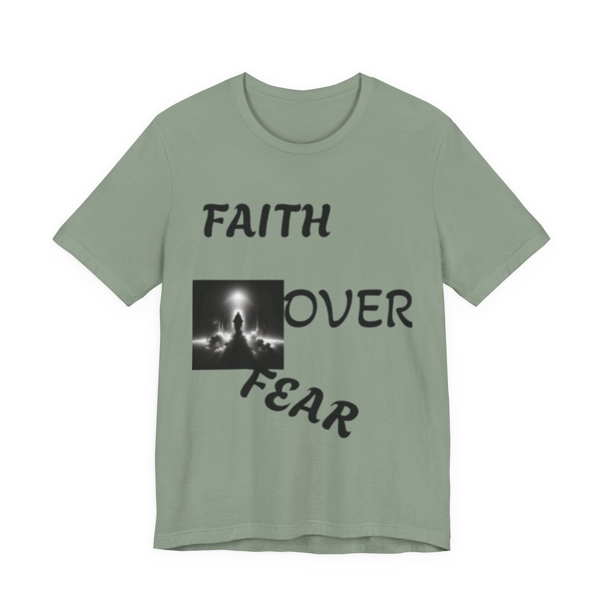 Faith Over Fear Unisex Jersey Tee - Inspirational Graphic T-Shirt