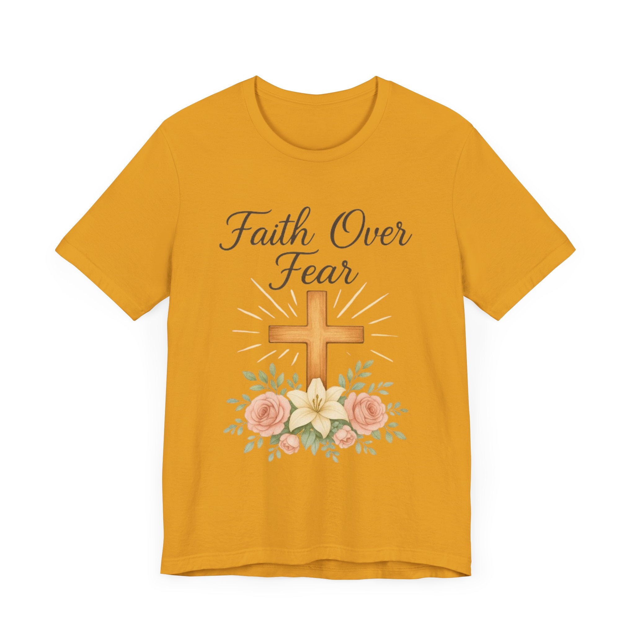 "Faith Over Fear" Inspirational T-Shirt, religious apparel