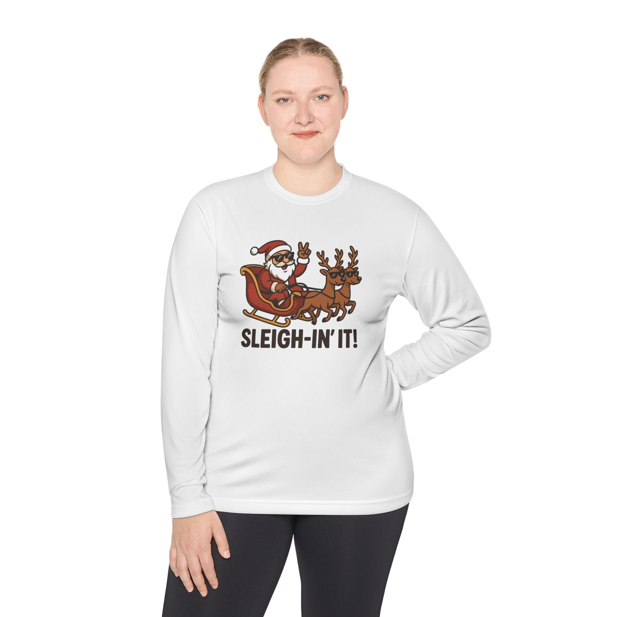 Sleigh-in' It Unisex Lightweight Long Sleeve Tee