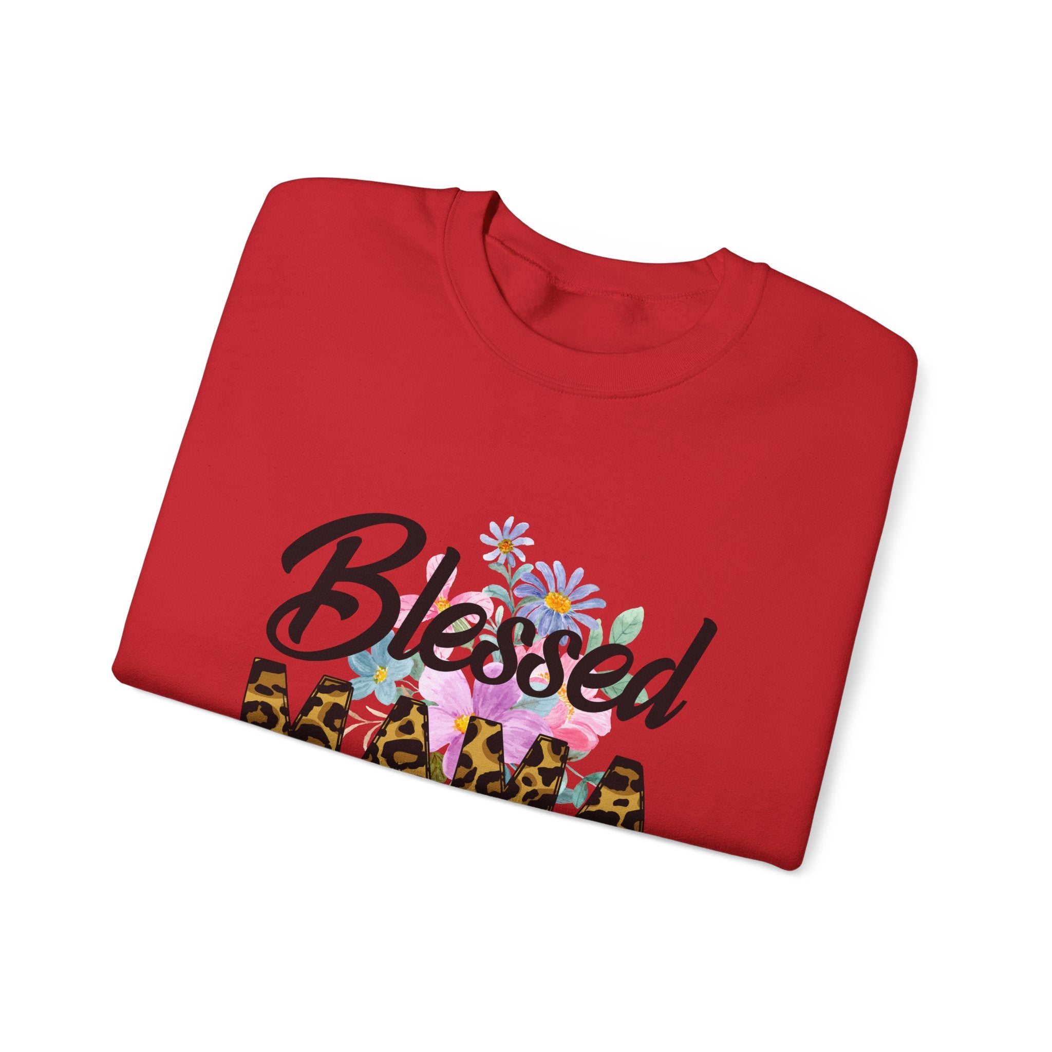Blessed Mama Unisex Heavy Blend Crewneck Sweatshirt