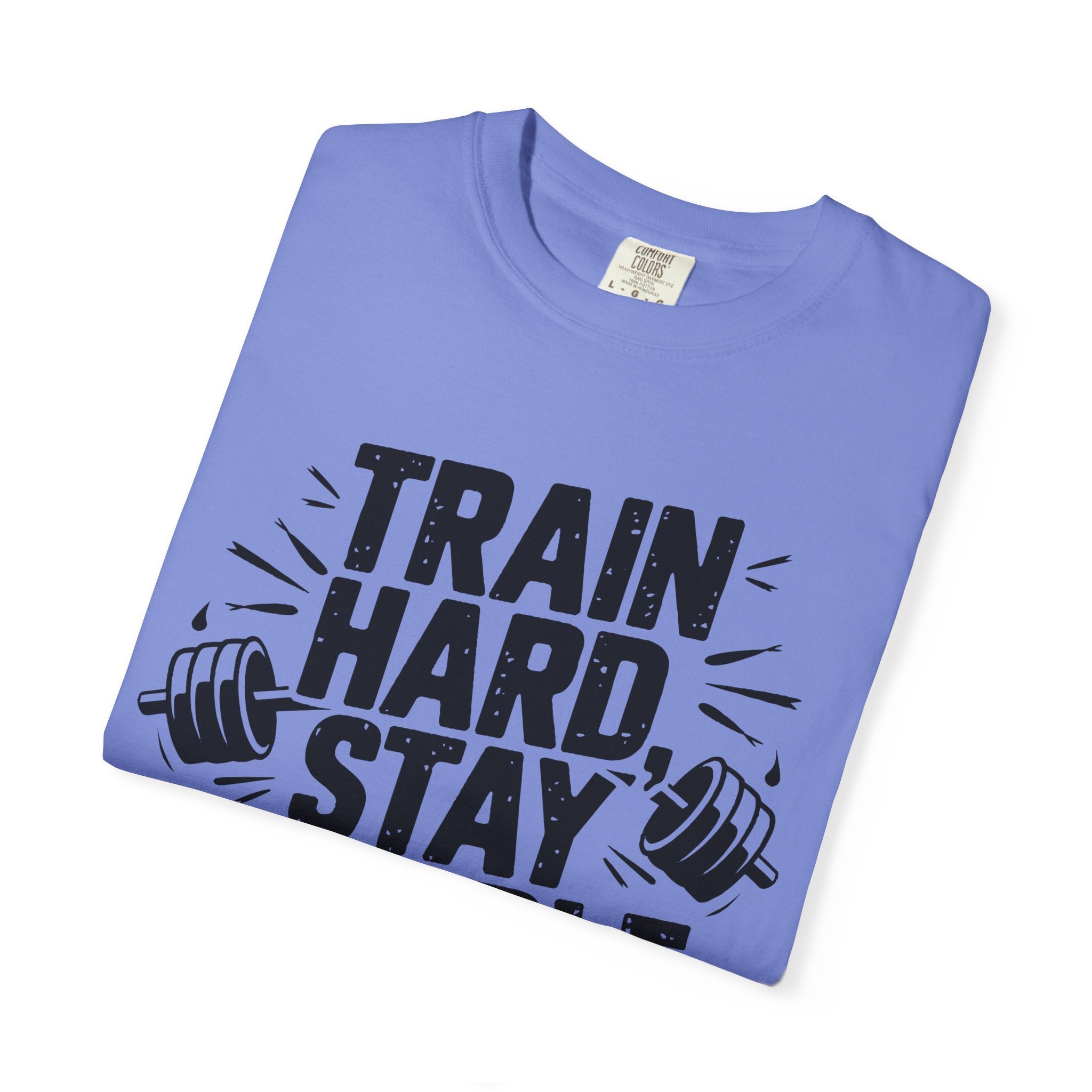 Unisex Gym Motivation T-Shirt - "Train Hard, Stay Humble"