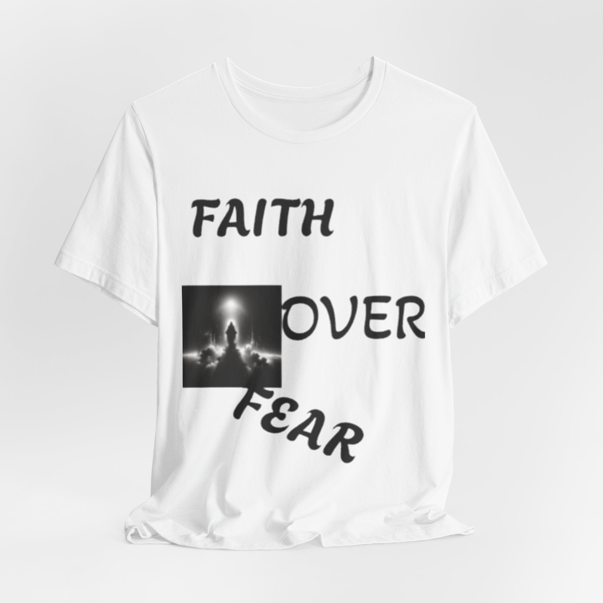 Faith Over Fear Unisex Jersey Tee - Inspirational Graphic T-Shirt