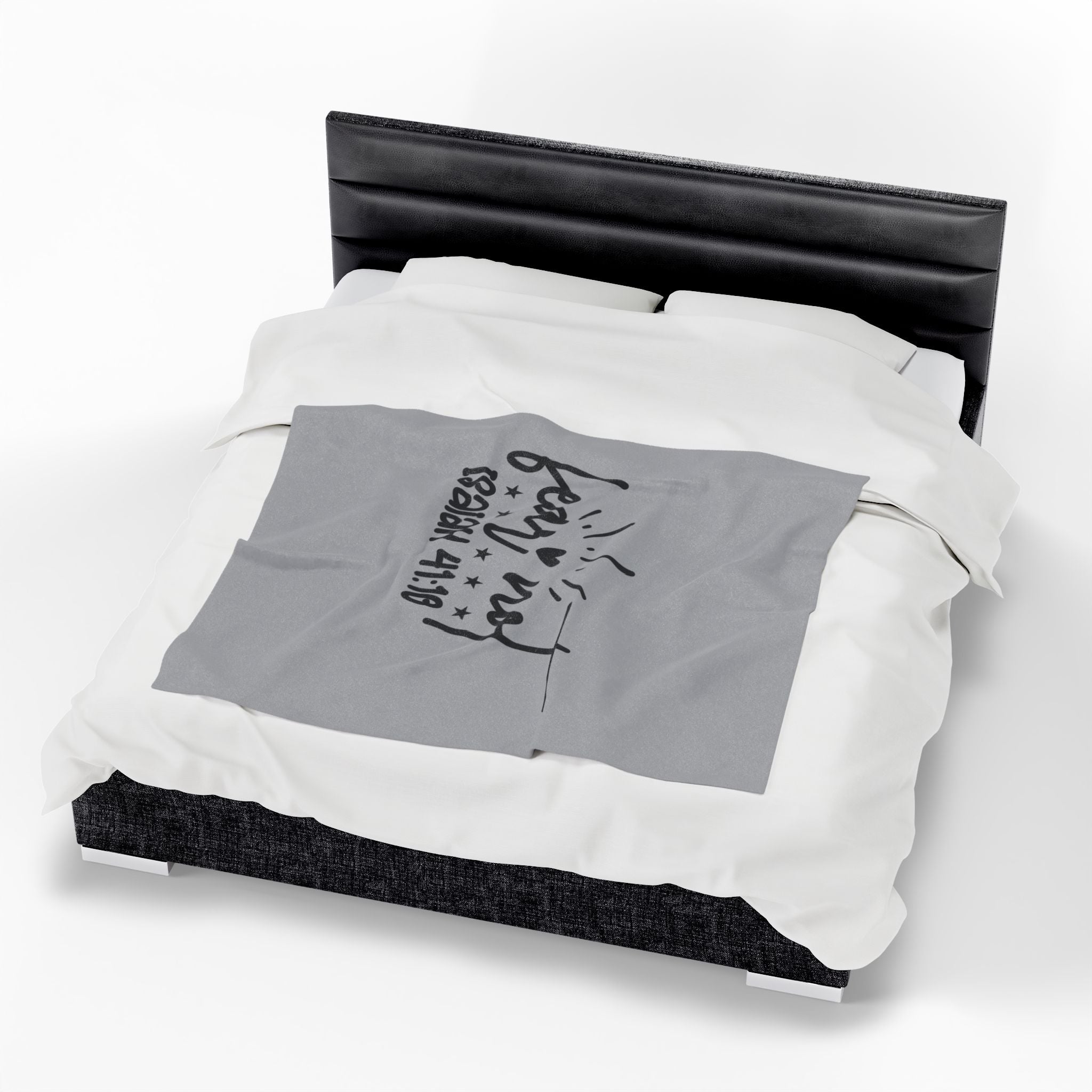 Fear Not Velveteen Plush Blanket - Inspirational Bible Verse for Comfort and Warmth