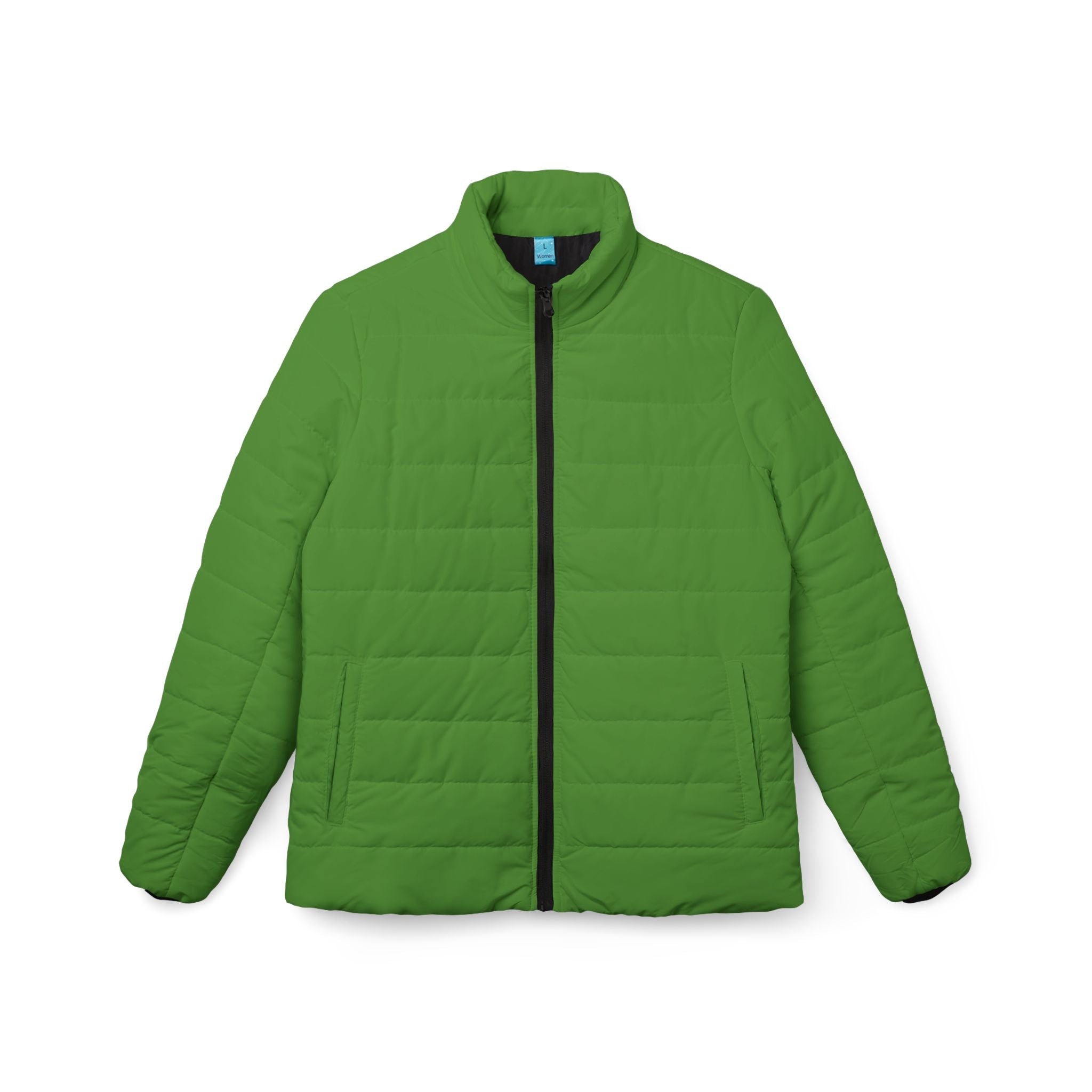 Green Stylish Women’s Puffer Jacket, Cozy Winter Coat, Trendy Outerwear, Outdoor Fashion, Fall/Winter Essential