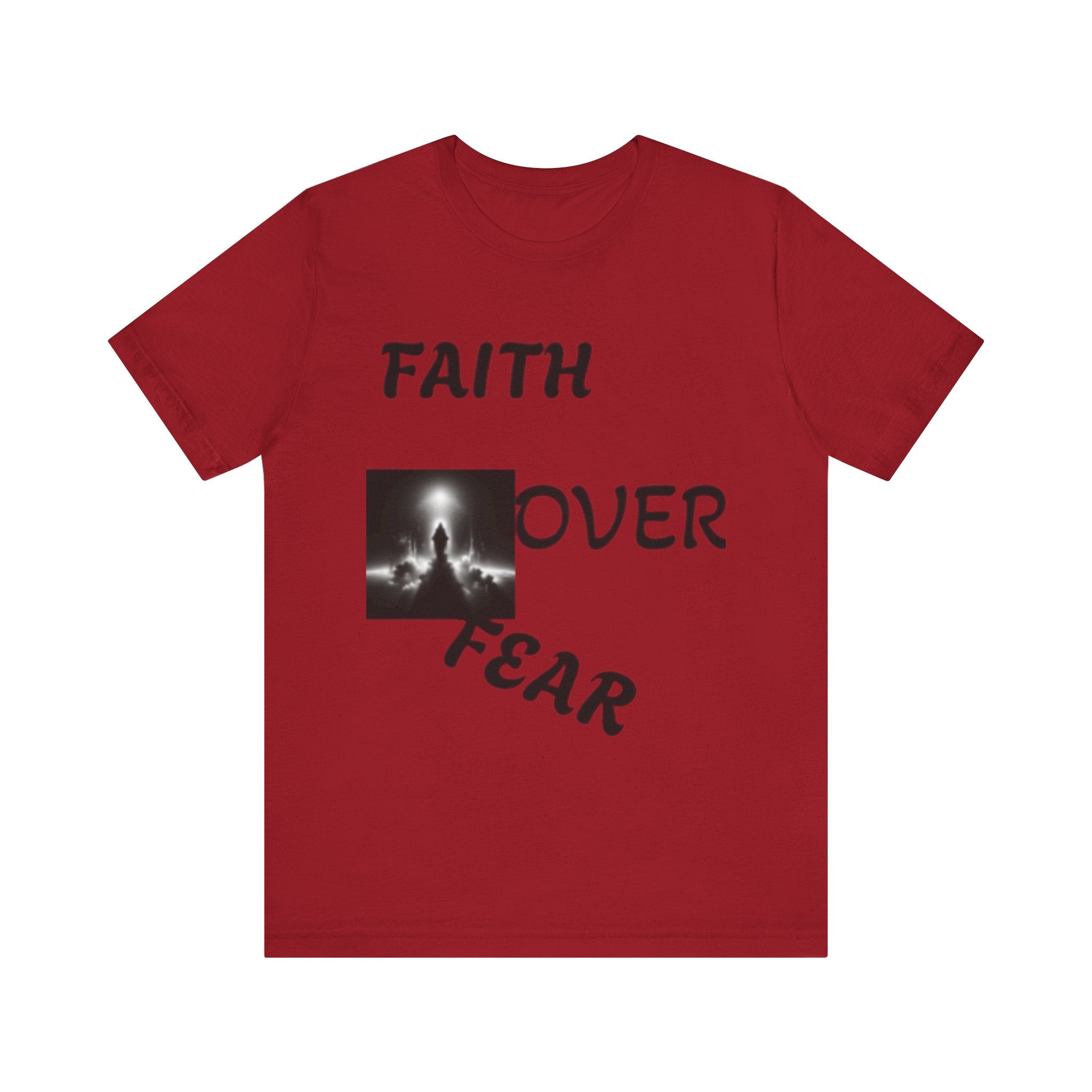 Faith Over Fear Unisex Jersey Tee - Inspirational Graphic T-Shirt