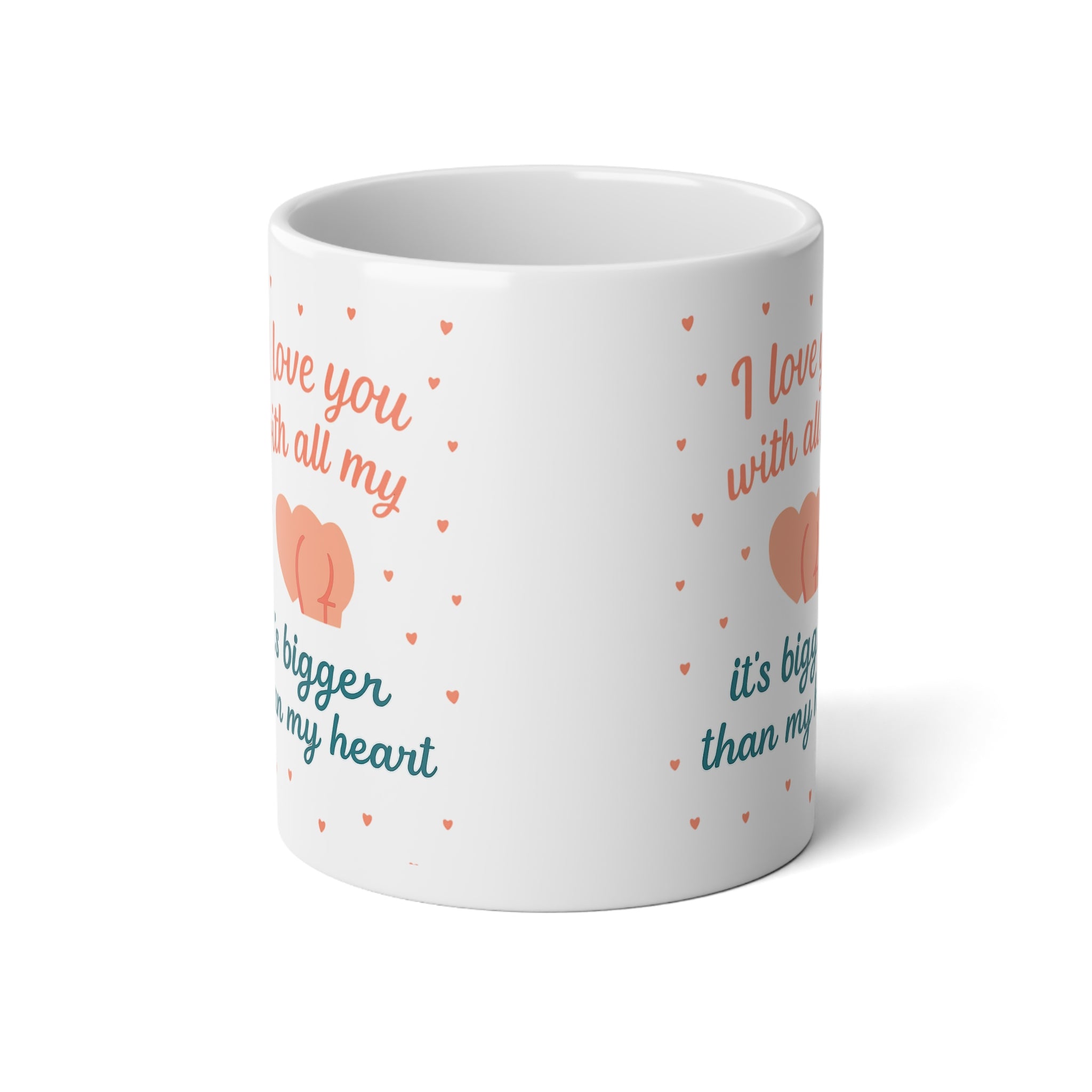 Love You Jumbo Mug, 20oz - Perfect Gift for Valentine's Day, Anniversary, Mother's Day, Home & Kitchen Decor, Coffee Lovers & Couples