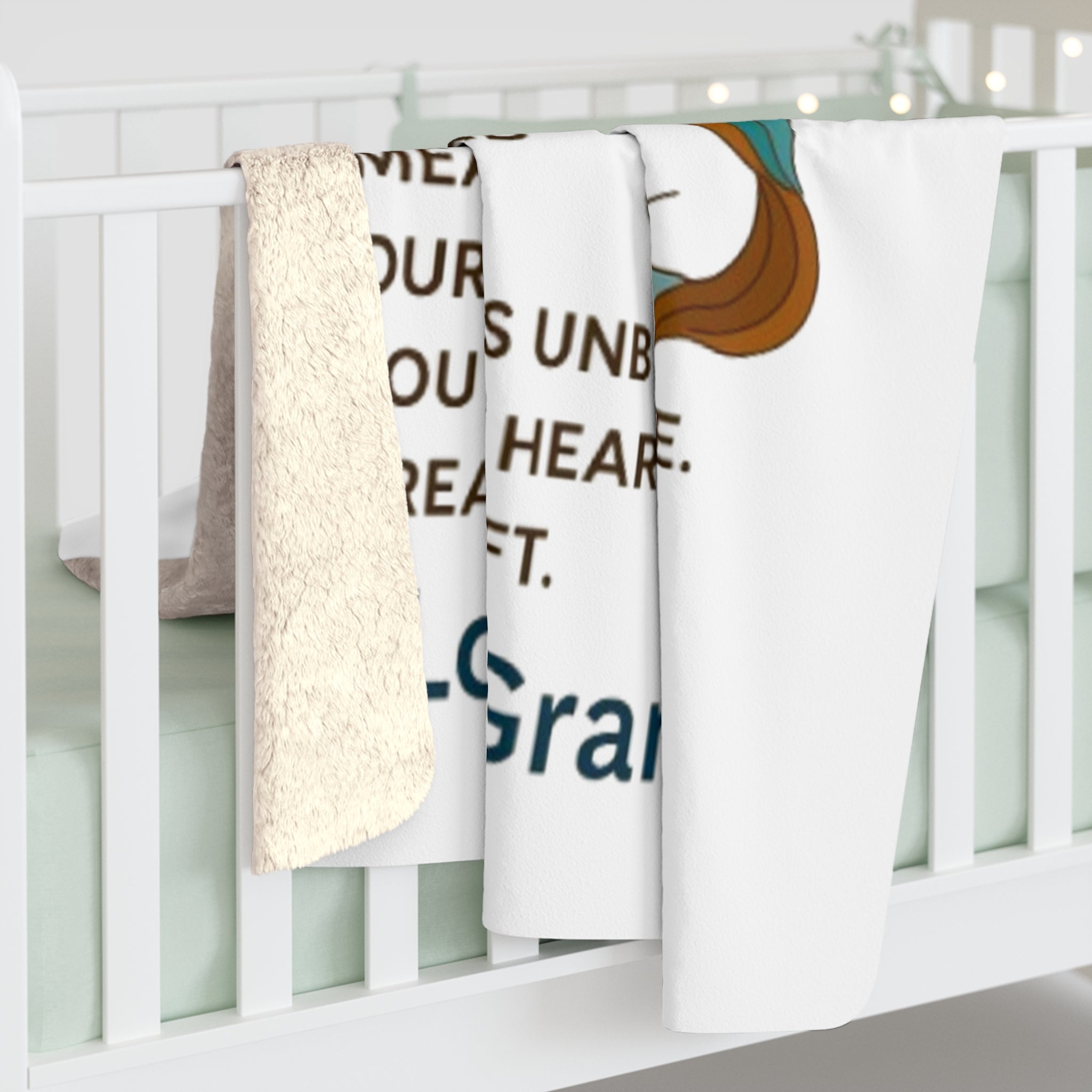 To My Granddaughter Sherpa Fleece Blanket | Cozy Gift from Grandma | Soft Throw Blanket for Birthdays, Holidays, Love