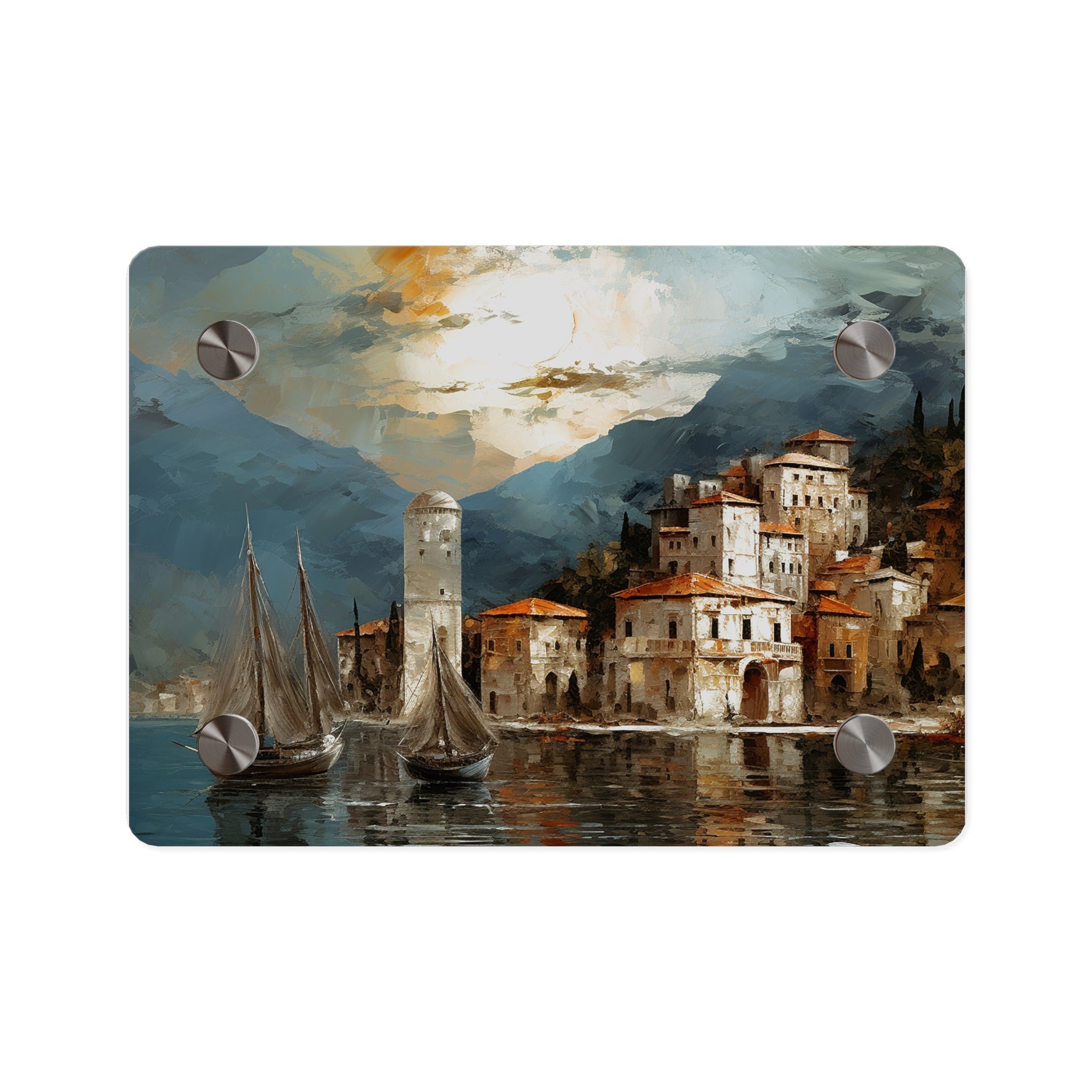 Coastal Serenity Acrylic Wall Art Panel - Nautical Home Decor