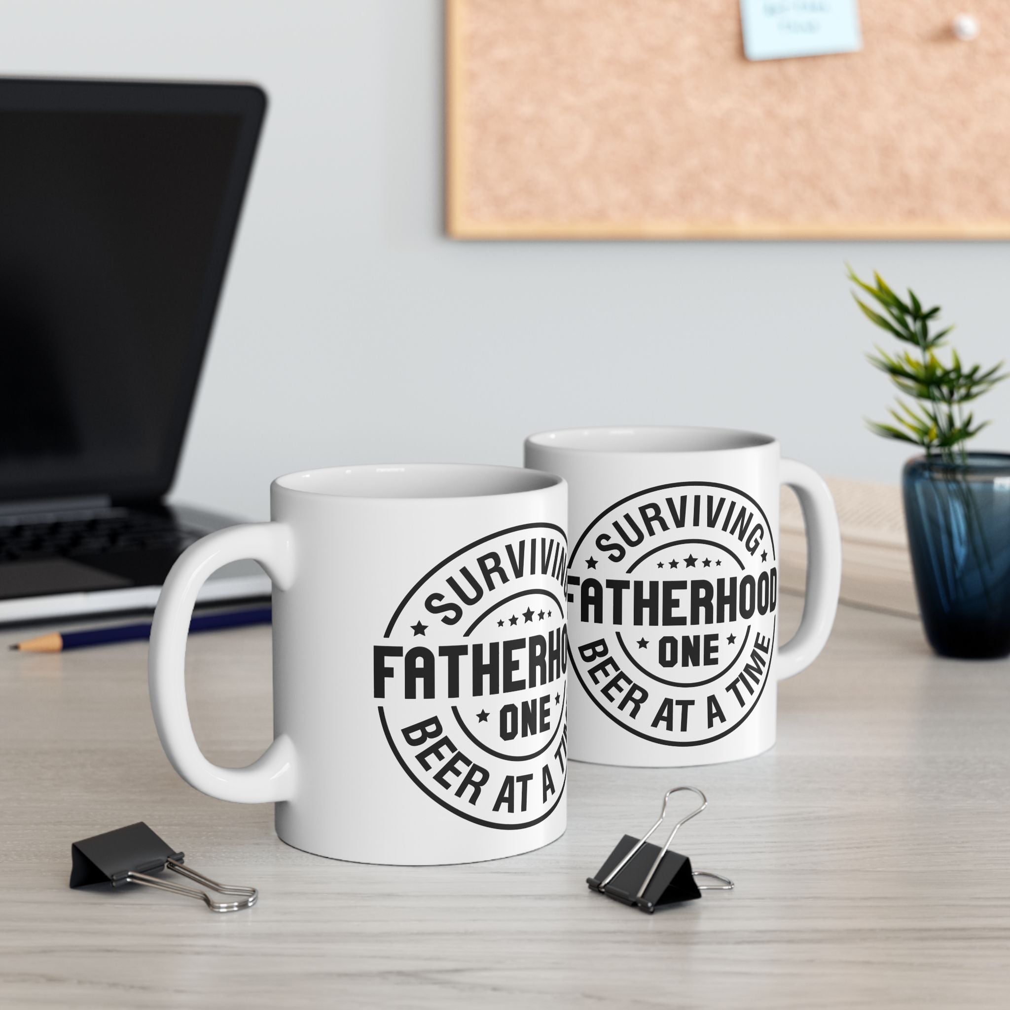Copy of Surviving Fatherhood Ceramic Mug - Fun Gift for Dads (11oz, 15oz)