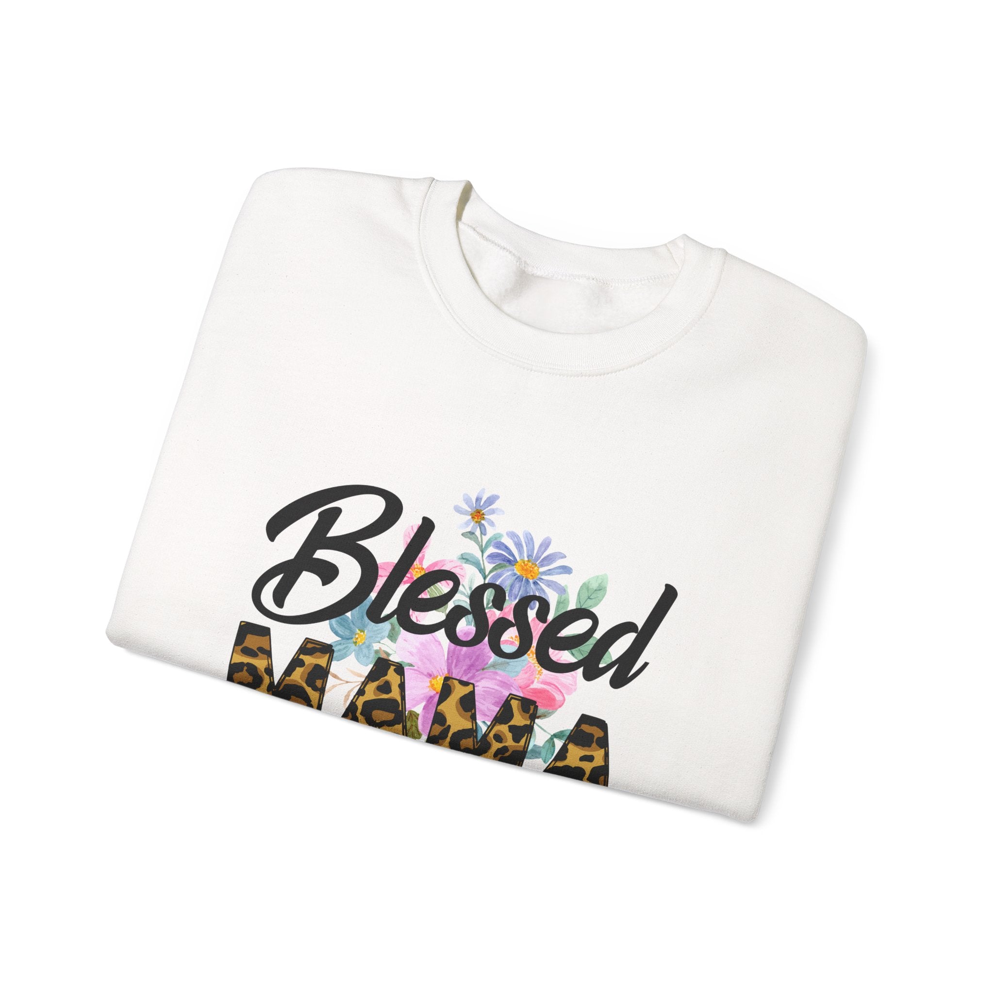 Blessed Mama Unisex Heavy Blend Crewneck Sweatshirt