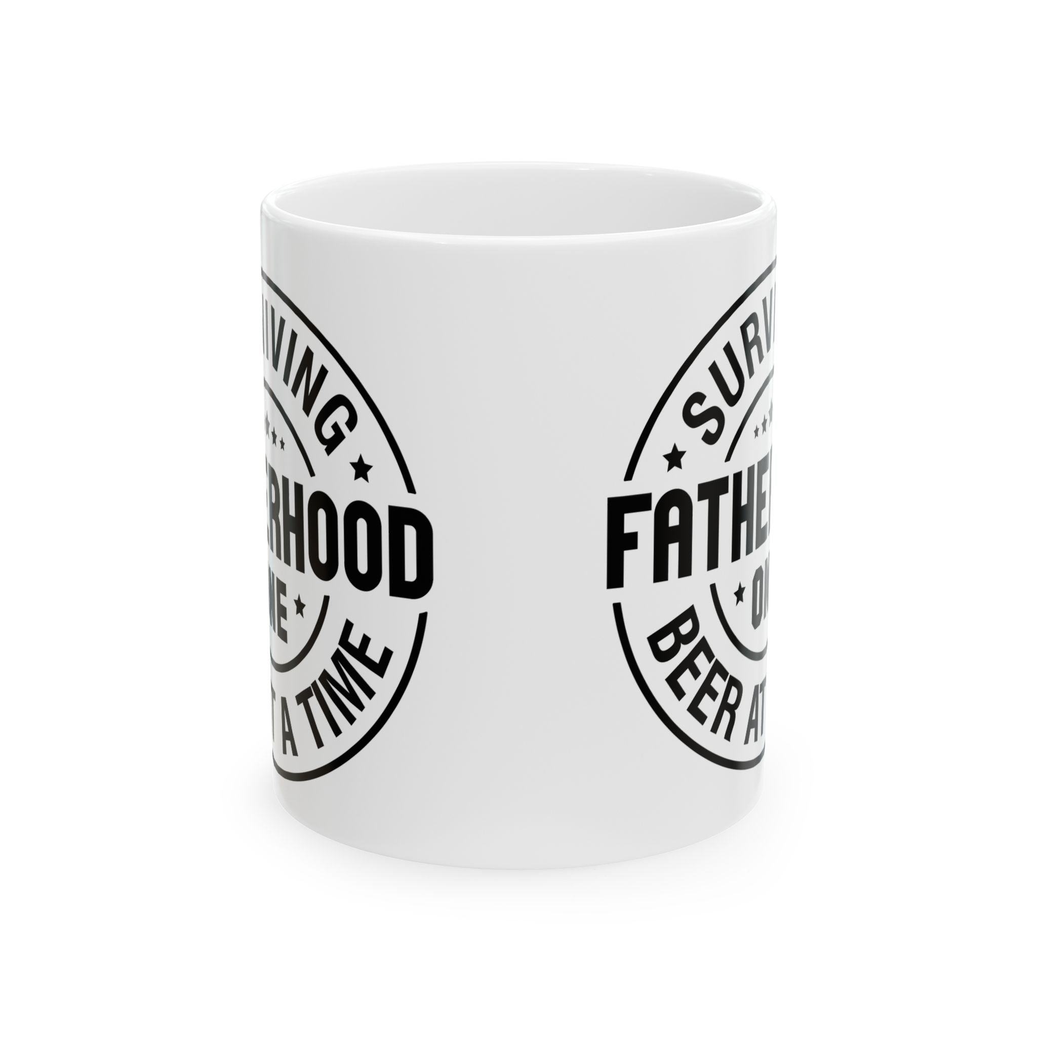 Surviving Fatherhood Ceramic Mug - Funny Gift for Dads
