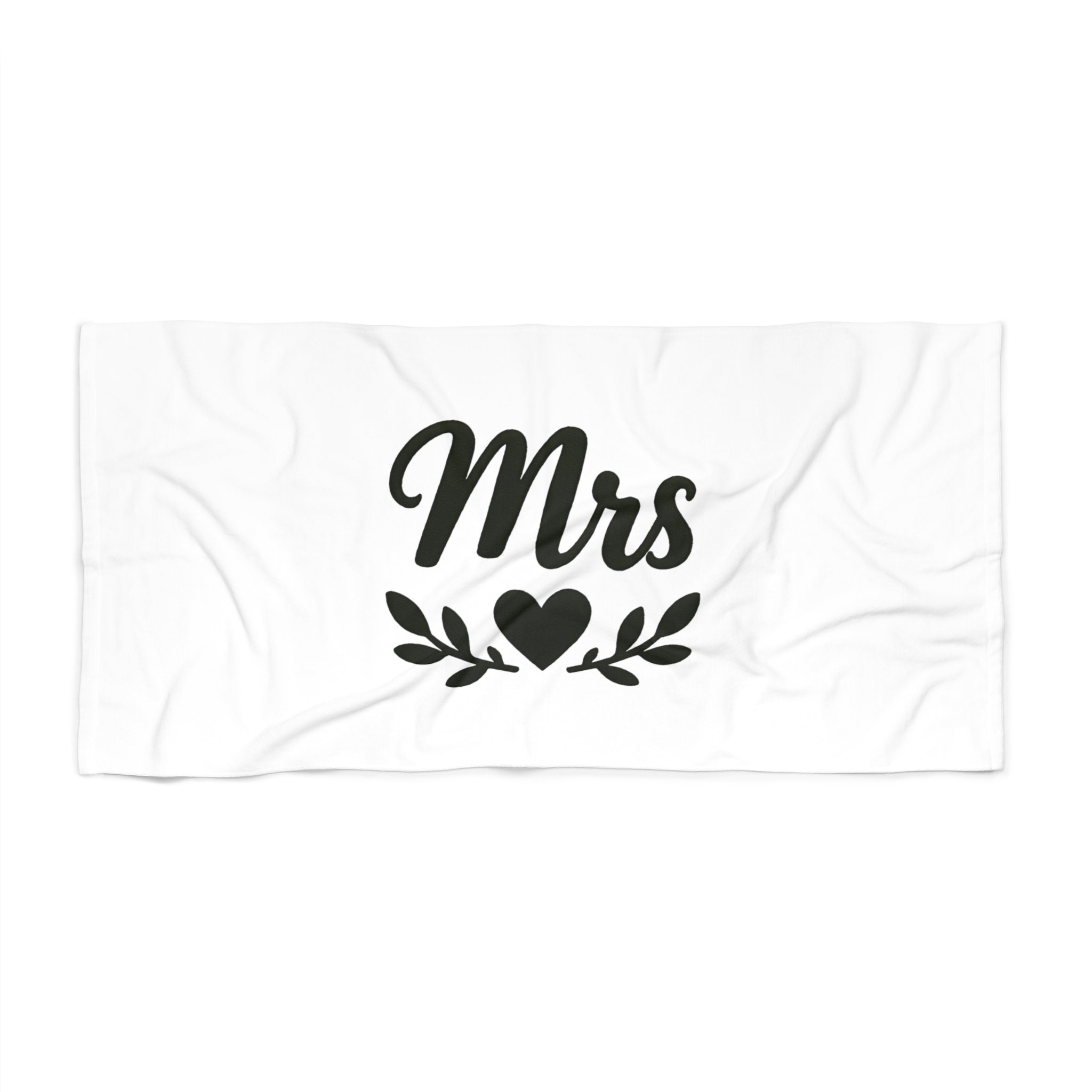 Mrs. Beach Towel for Newlyweds, Wedding Gift, Summer Accessory, Bridal Shower Gift, Romantic Getaway Essentials