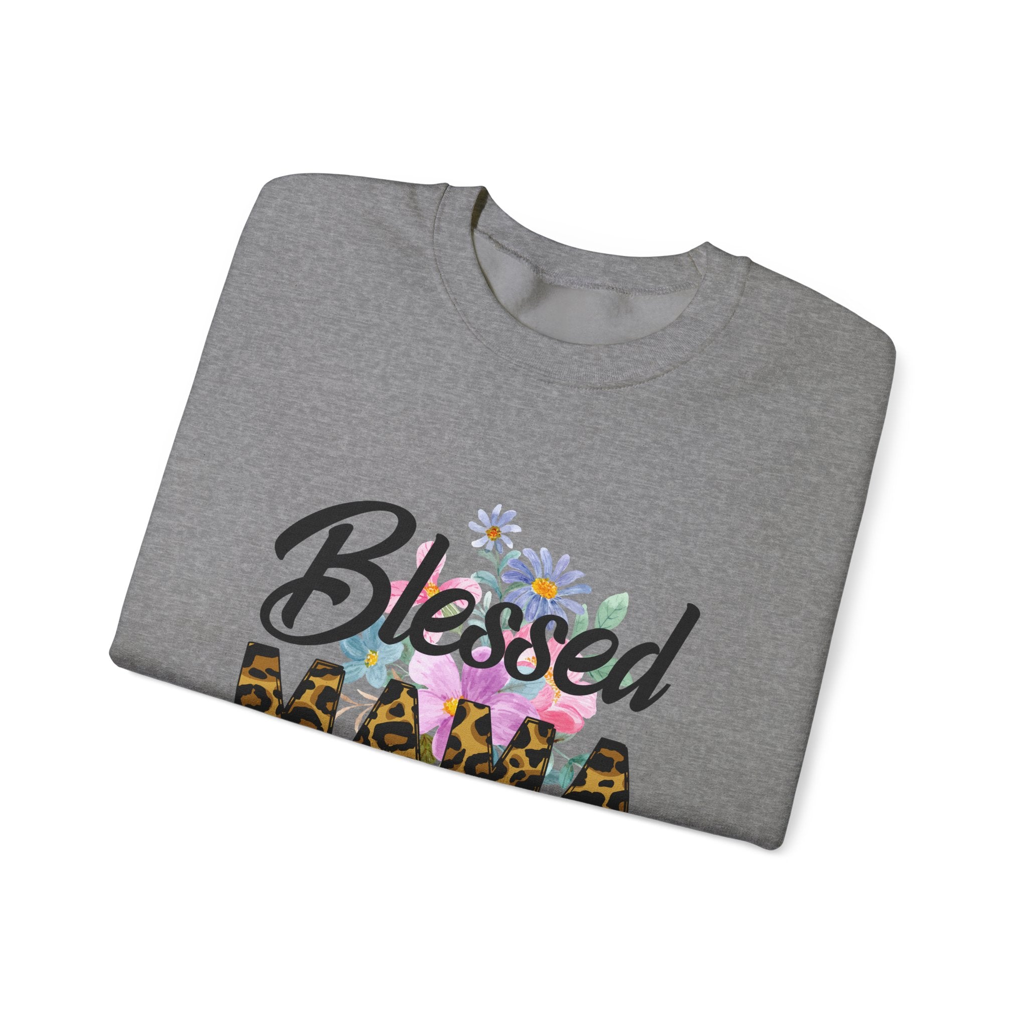 Blessed Mama Unisex Heavy Blend Crewneck Sweatshirt