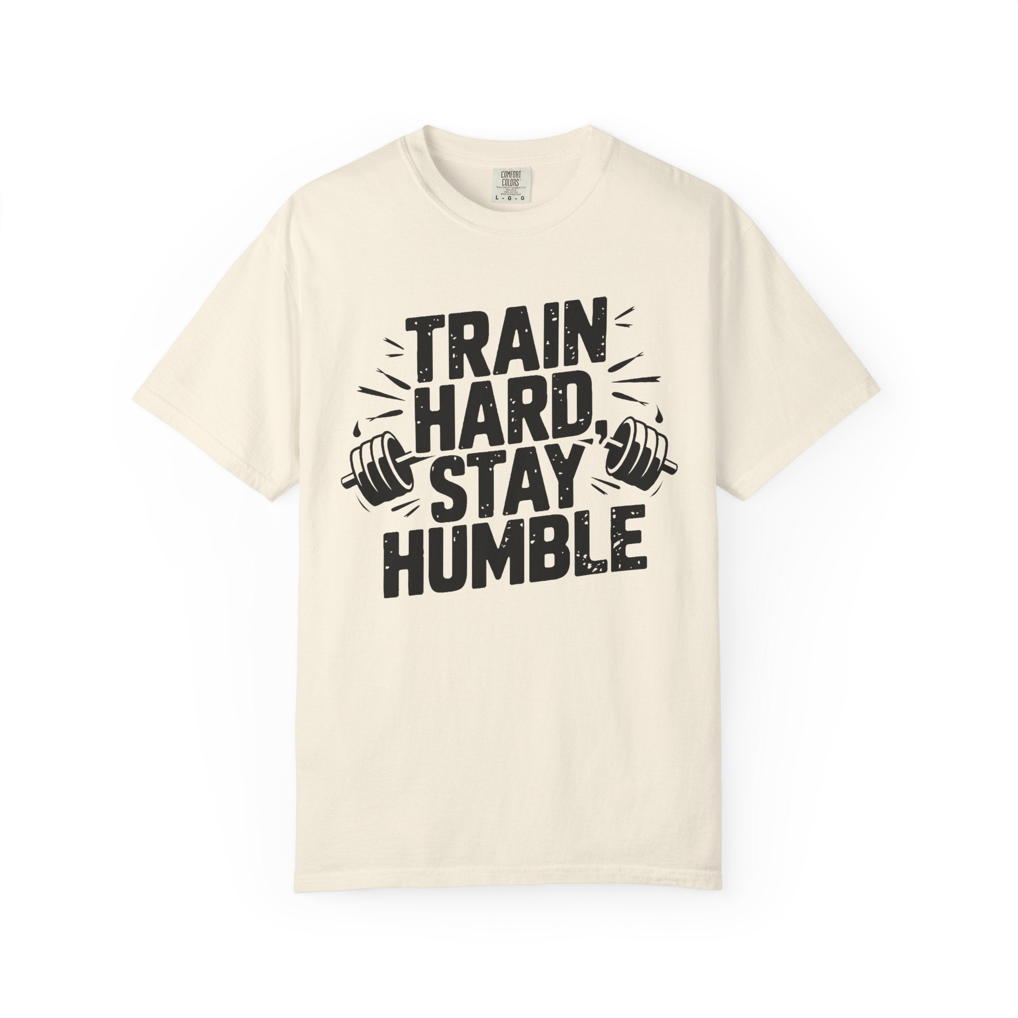 Unisex Gym Motivation T-Shirt - "Train Hard, Stay Humble"