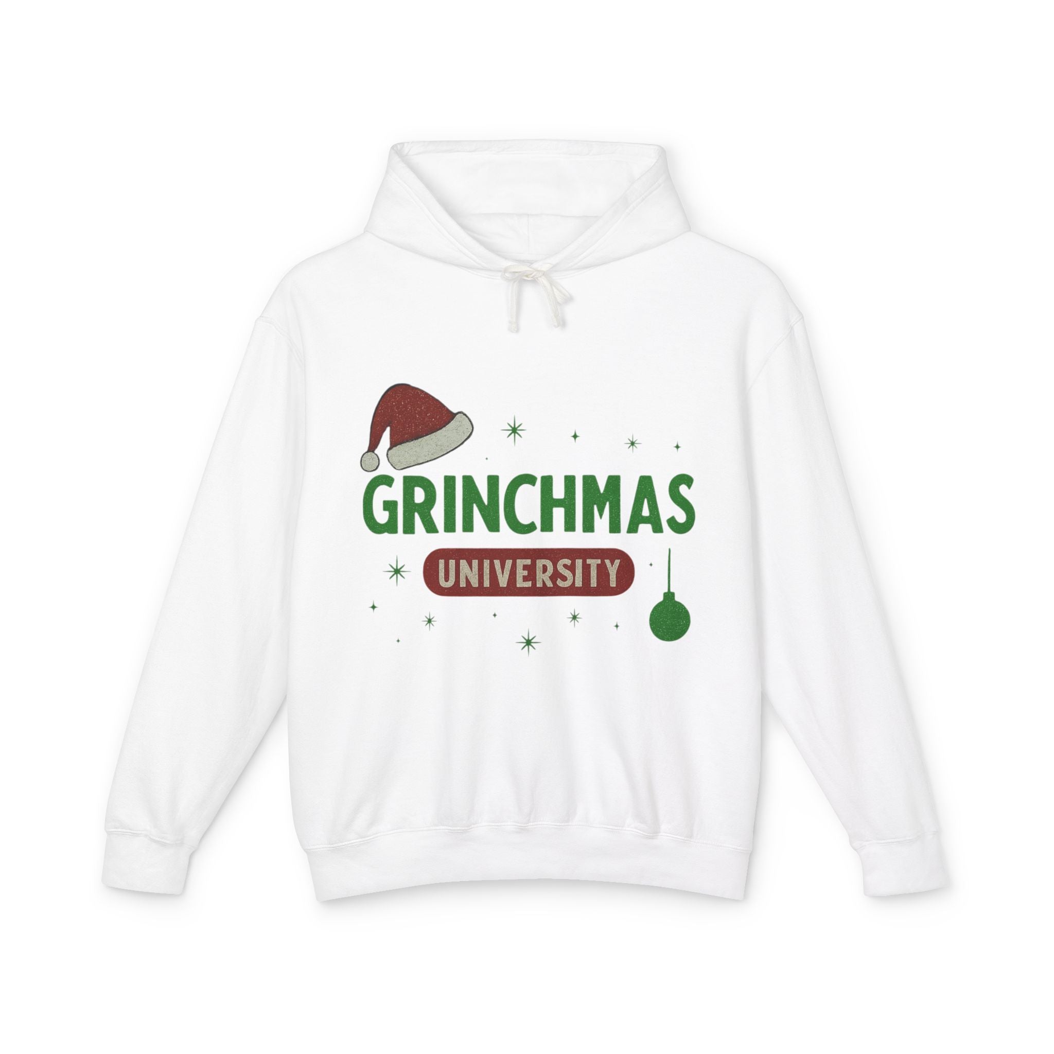 Grinchmas University Lightweight Hoodie - Fun Holiday Sweater for Festive Cheer, Christmas Gift, Unisex Apparel, Cozy Winter Wear, [...]
