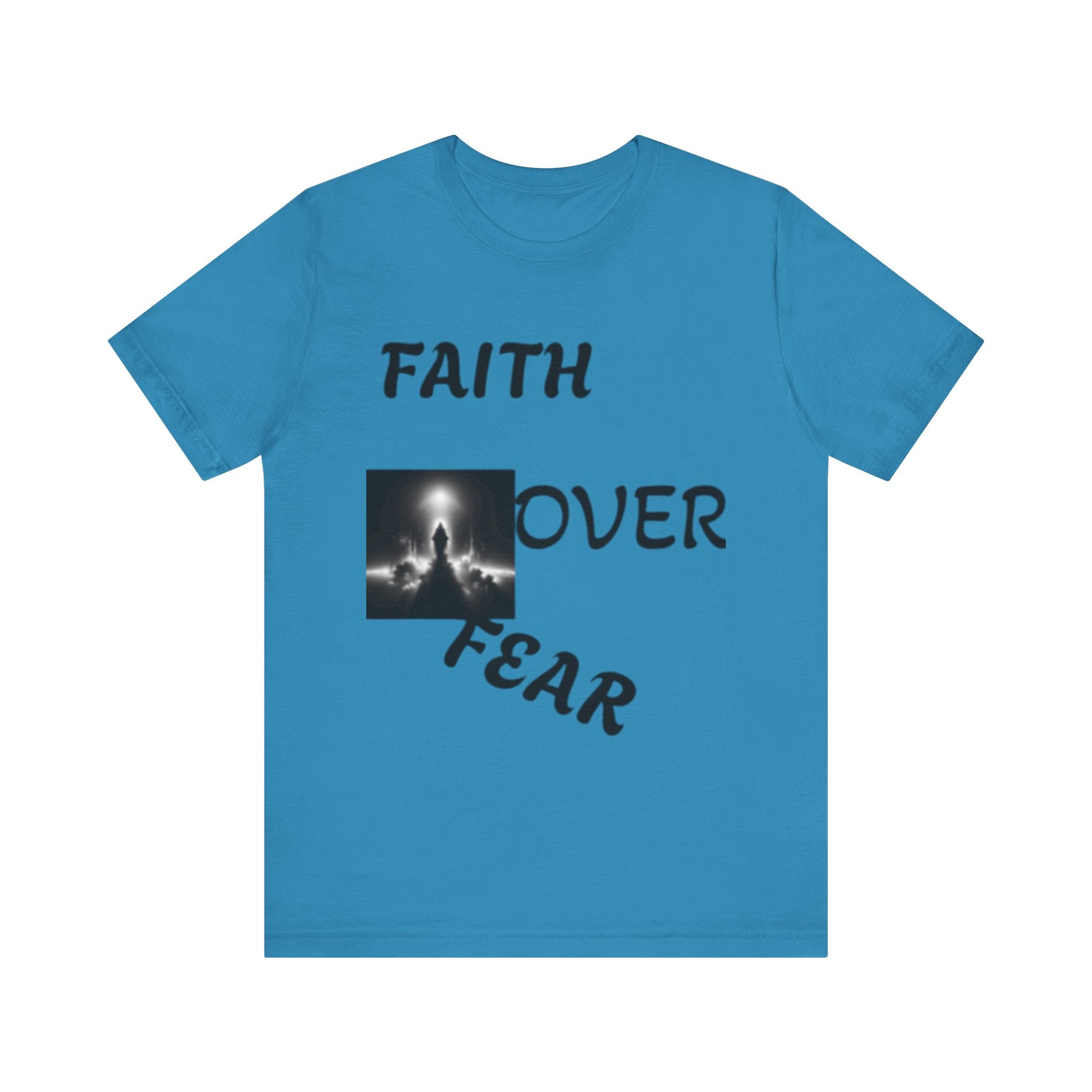 Faith Over Fear Unisex Jersey Tee - Inspirational Graphic T-Shirt