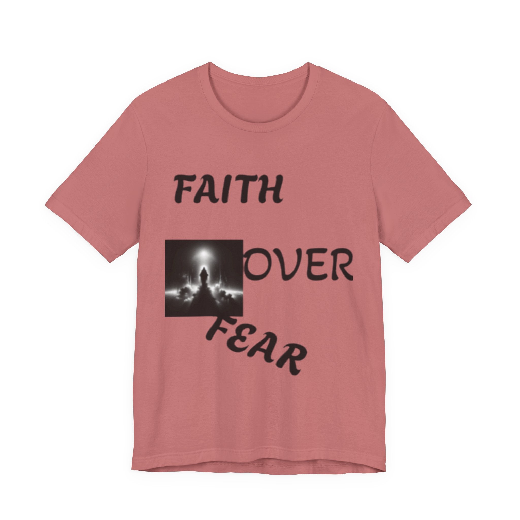 Faith Over Fear Unisex Jersey Tee - Inspirational Graphic T-Shirt