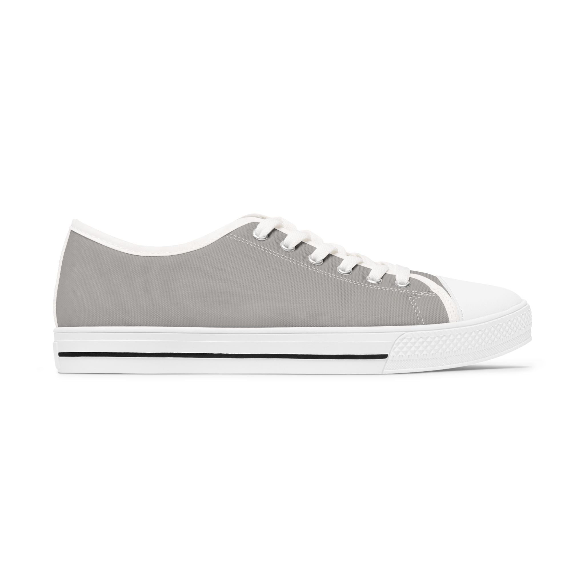 Grey Stylish Women's Low Top Sneakers **Progress over Perfection** - Casual, Comfortable, Everyday Wear, Perfect for Summer, Striped Sneakers, Trendy Footwear **Progress Over Perfection"