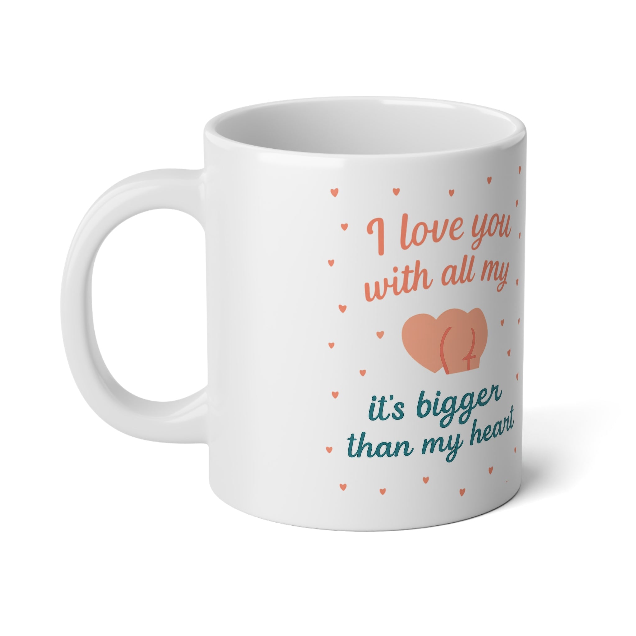 Love You Jumbo Mug, 20oz - Perfect Gift for Valentine's Day, Anniversary, Mother's Day, Home & Kitchen Decor, Coffee Lovers & Couples