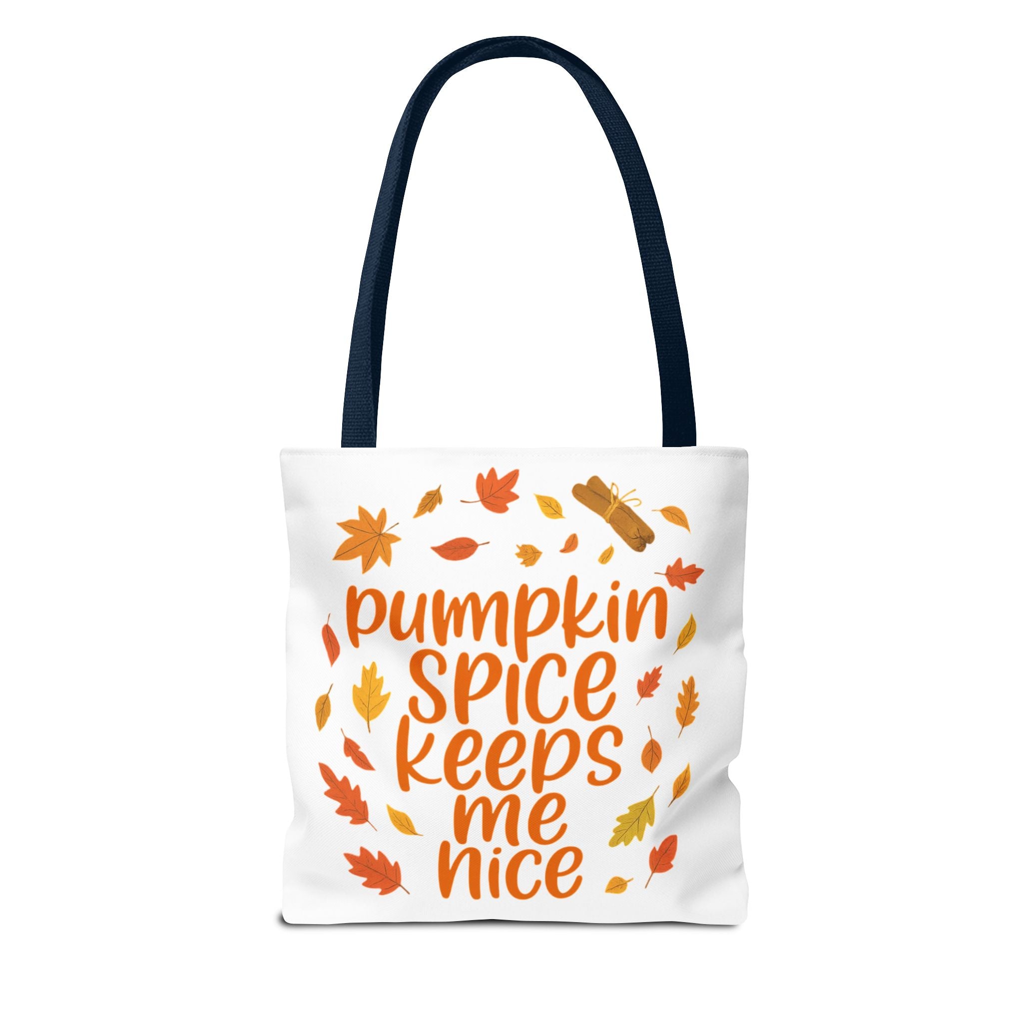 Autumn Vibes Tote Bag, Pumpkin Spice Fall Tote, Gift for Coffee Lovers, Seasonal Shopping Bag, Fall Decor Accessory