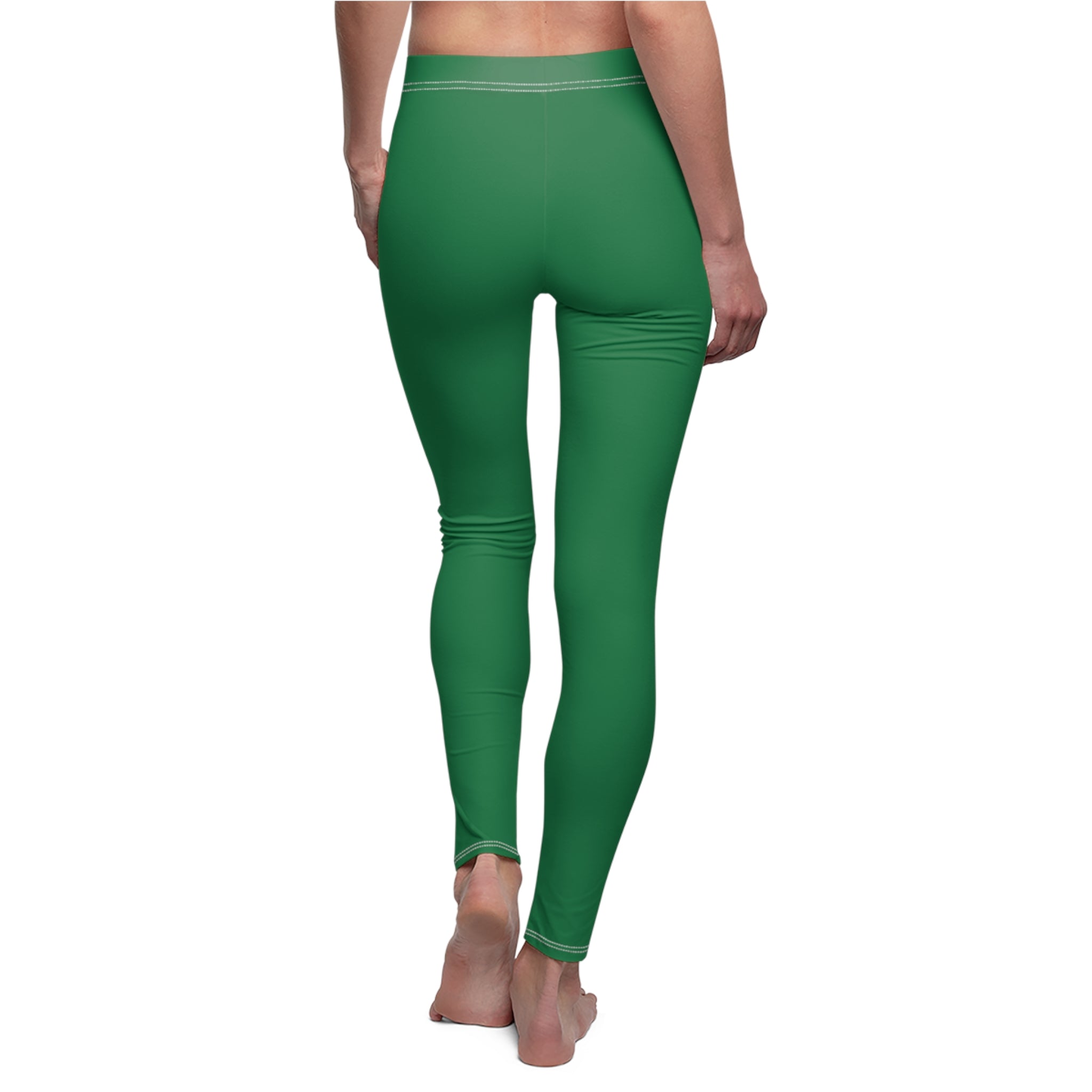 Green Stylish Women's Casual Leggings, Trendy Activewear, Comfortable Yoga Pants, Perfect Gift for Fitness Lovers, Everyday Wear
