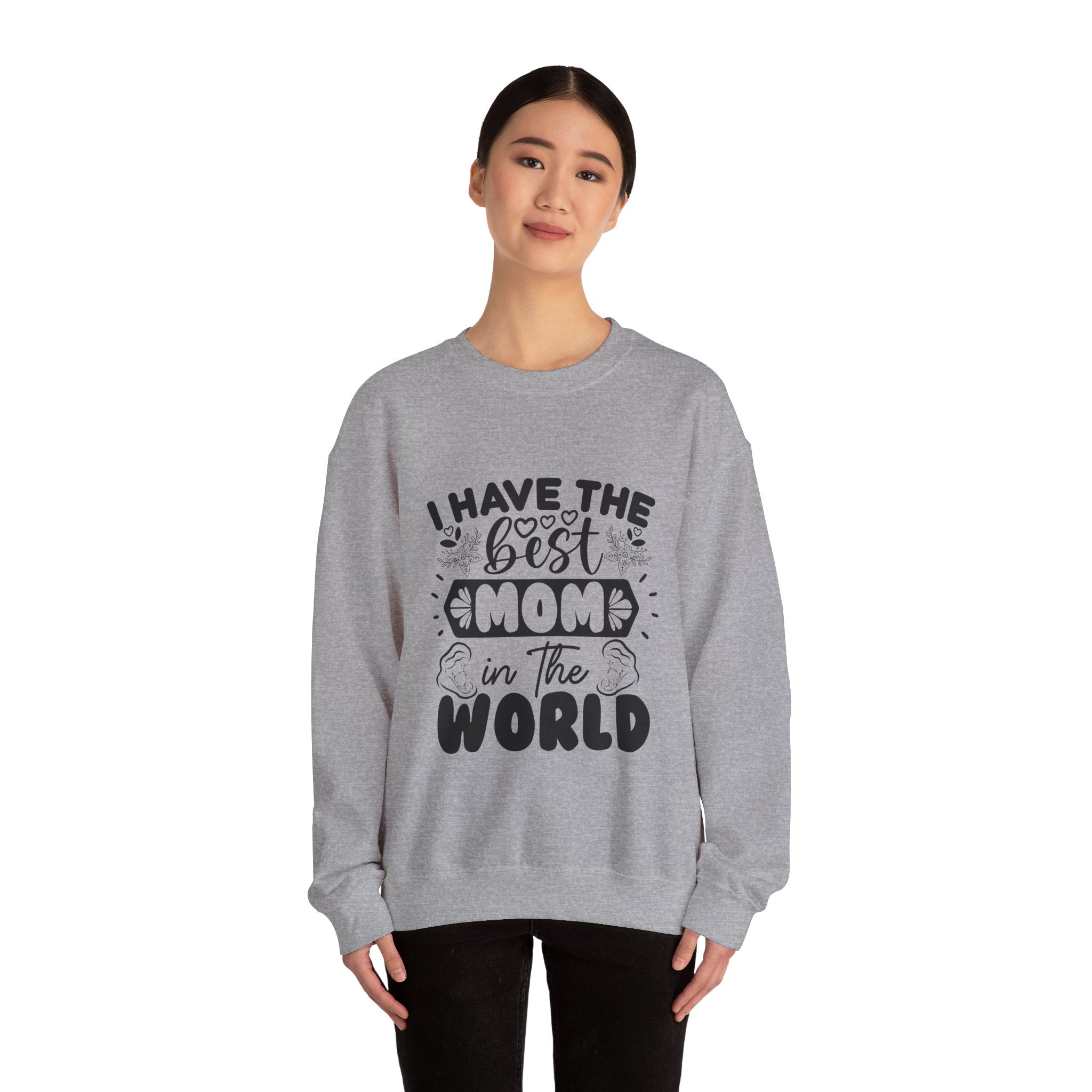 Best Mom Crewneck Sweatshirt - Unisex Heavy Blend™ - Perfect Gift for Mother's Day