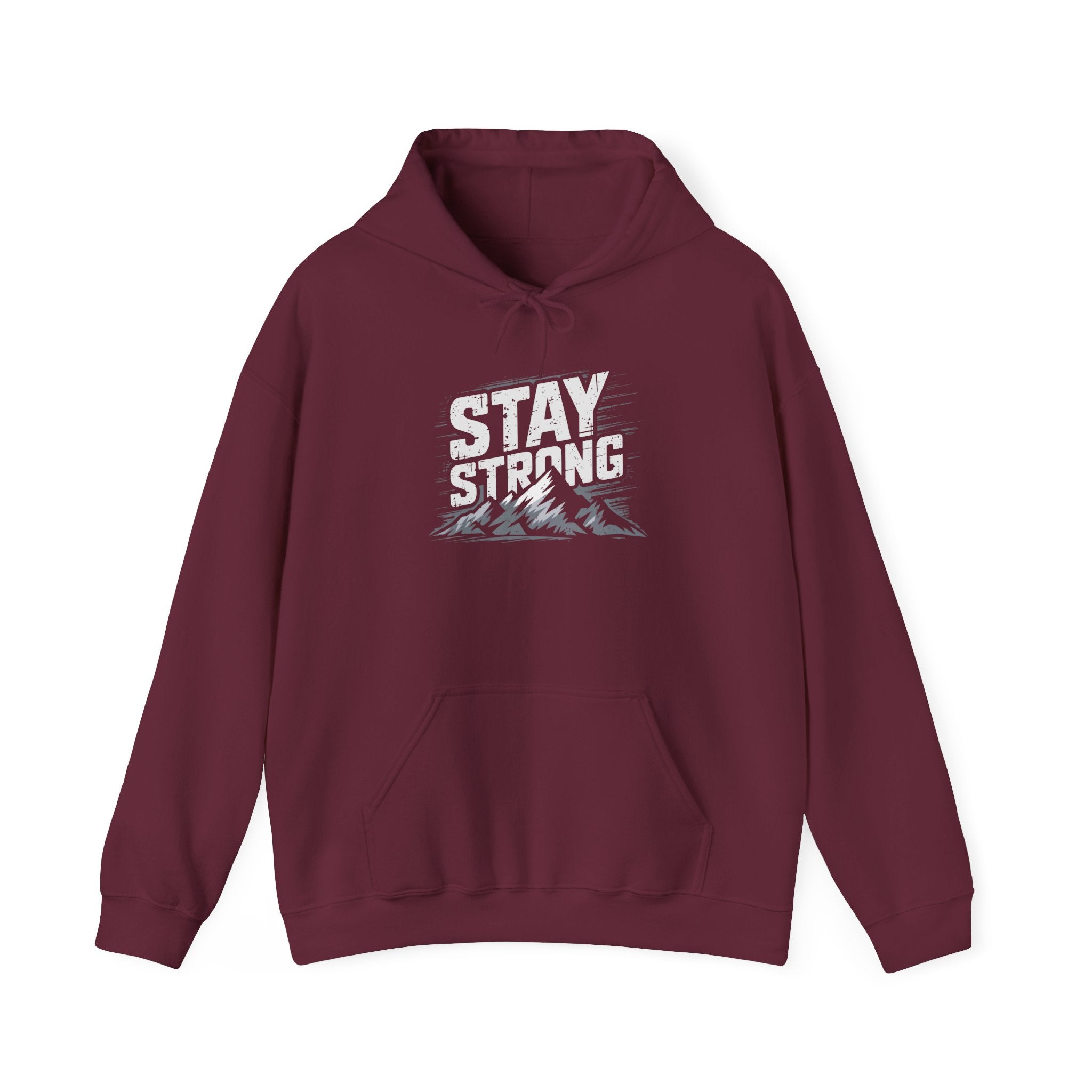 Stay Strong Unisex Heavy Blend™ Hooded Sweatshirt - Cozy Motivational Apparel
