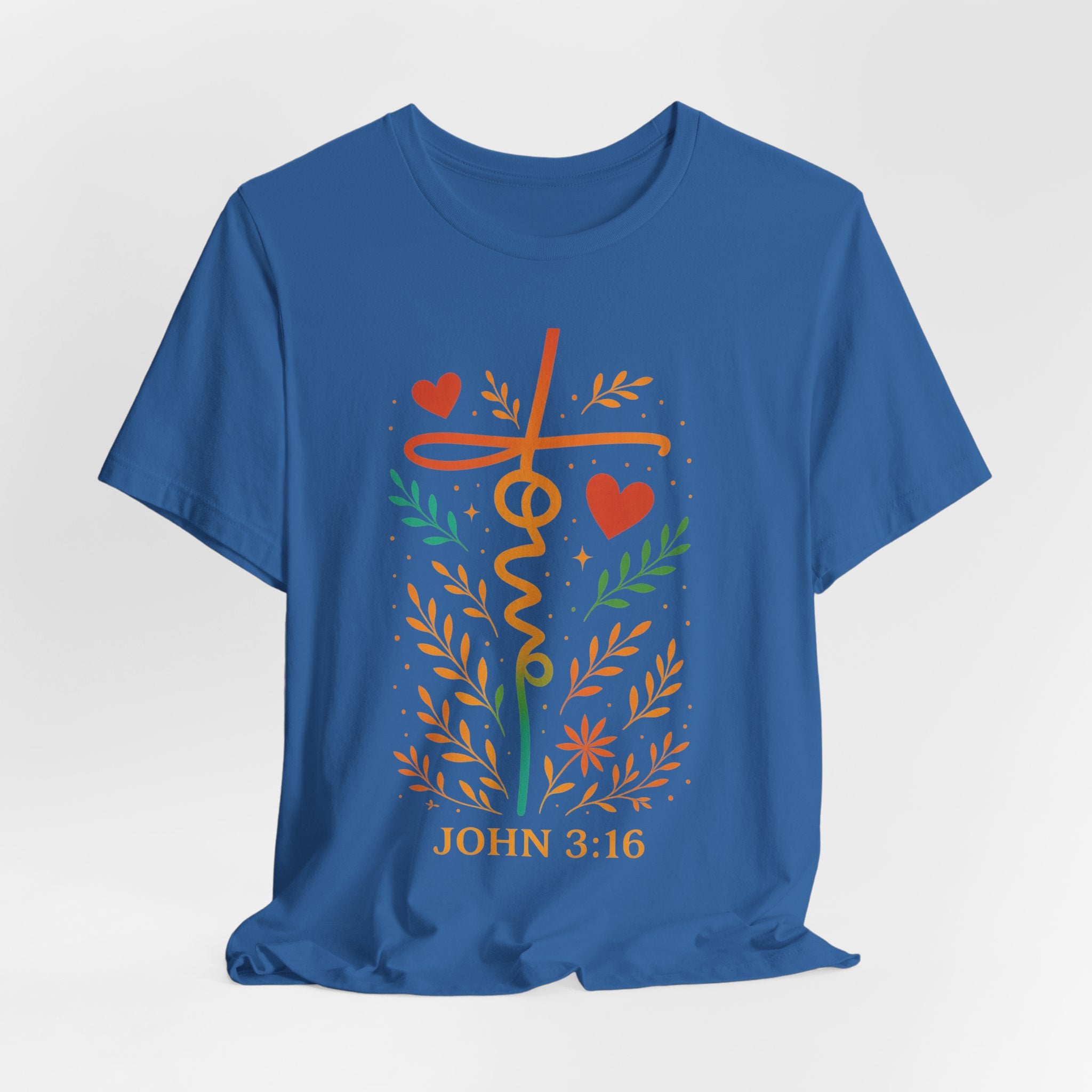 Faith-Inspired Unisex Tee: John 3:16, Christian Gift, Graphic T-Shirt, Religious Apparel, Inspirational Wear