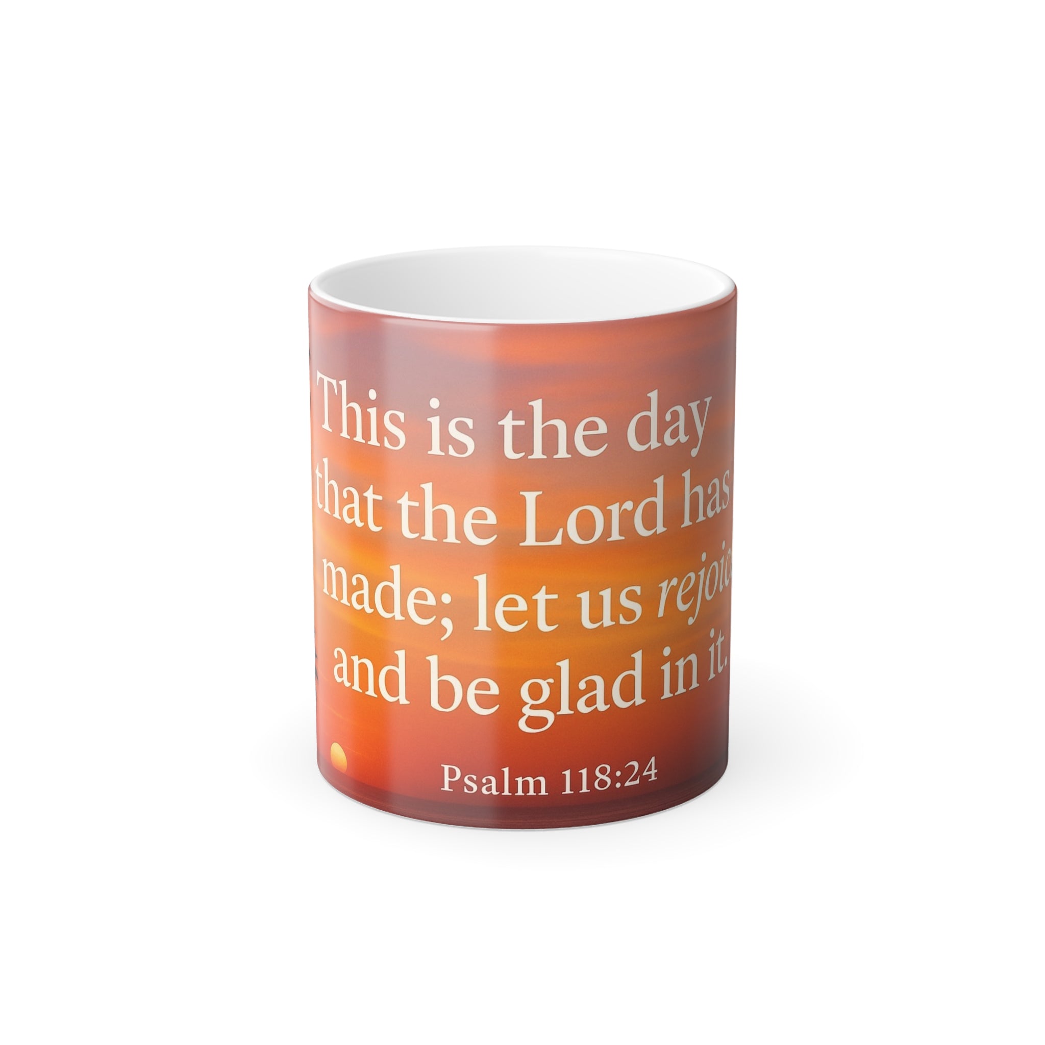 Color Morphing Inspirational Mug, 11oz - Perfect for Daily Motivation, Gift for Friends, Encouragement, Home Decor, Bible Verse Mug