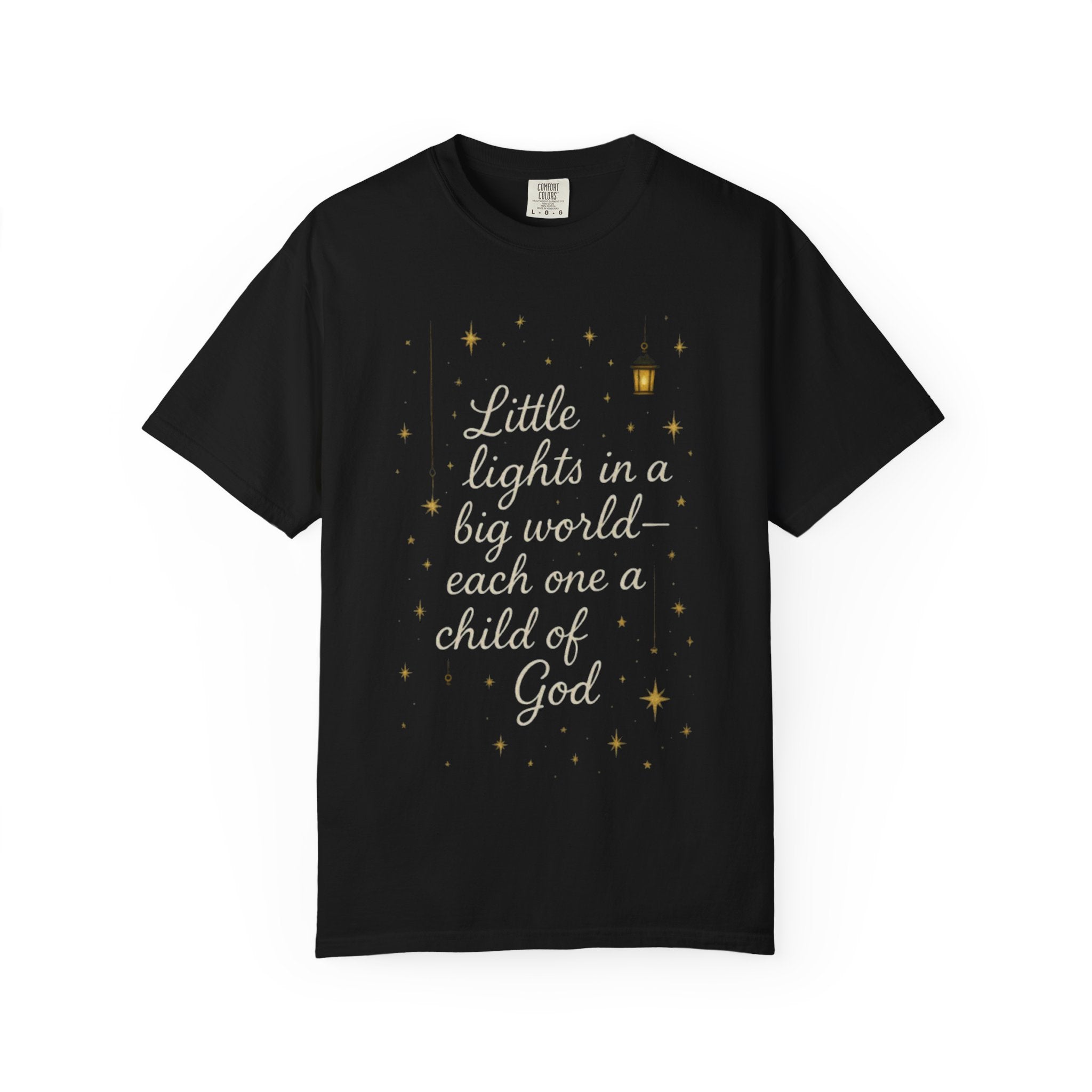 Inspirational Unisex T-shirt - "Little Lights in a Big World" - Faith-Based Apparel, Religious Gift, Everyday Wear, Comfortable Tee