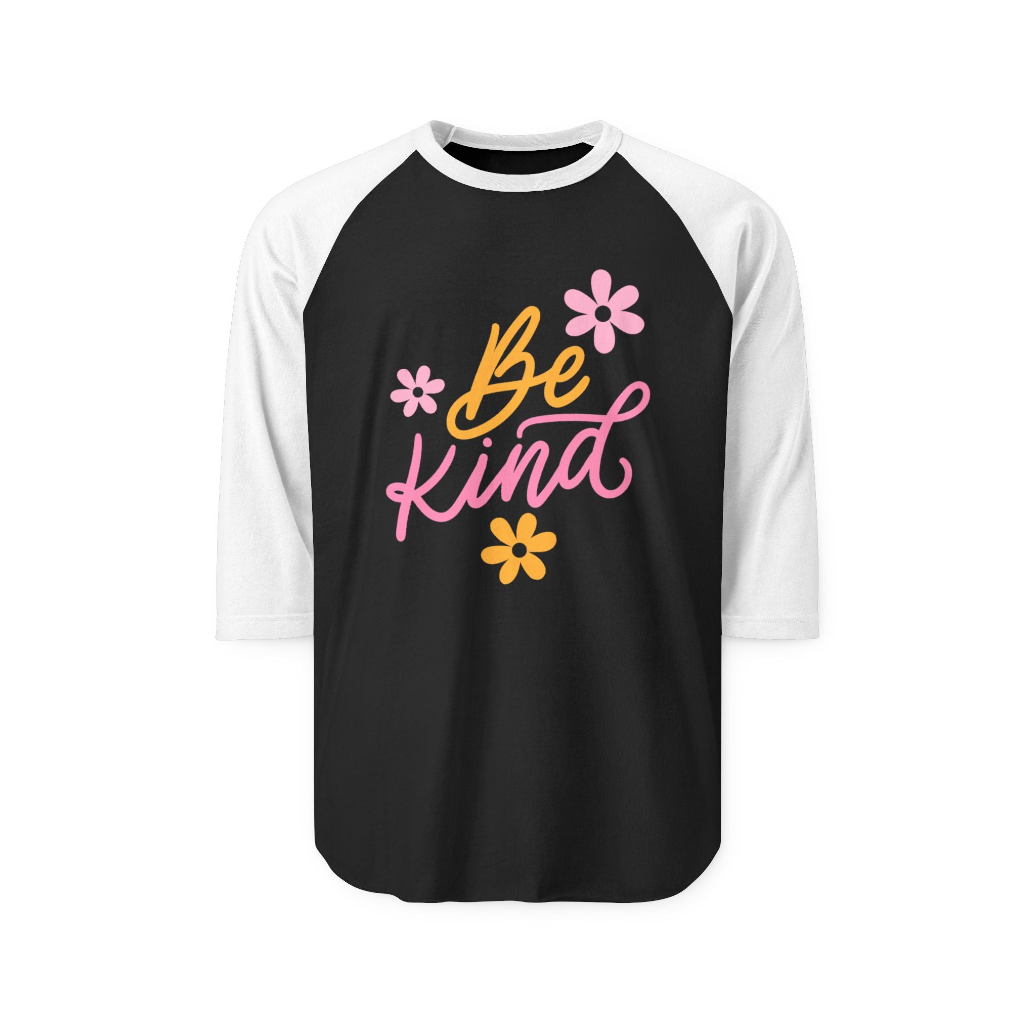 Unisex Be Kind Raglan Shirt, Kindness Shirt, Positive Message Tee, Inspirational Gift, Casual Everyday Wear