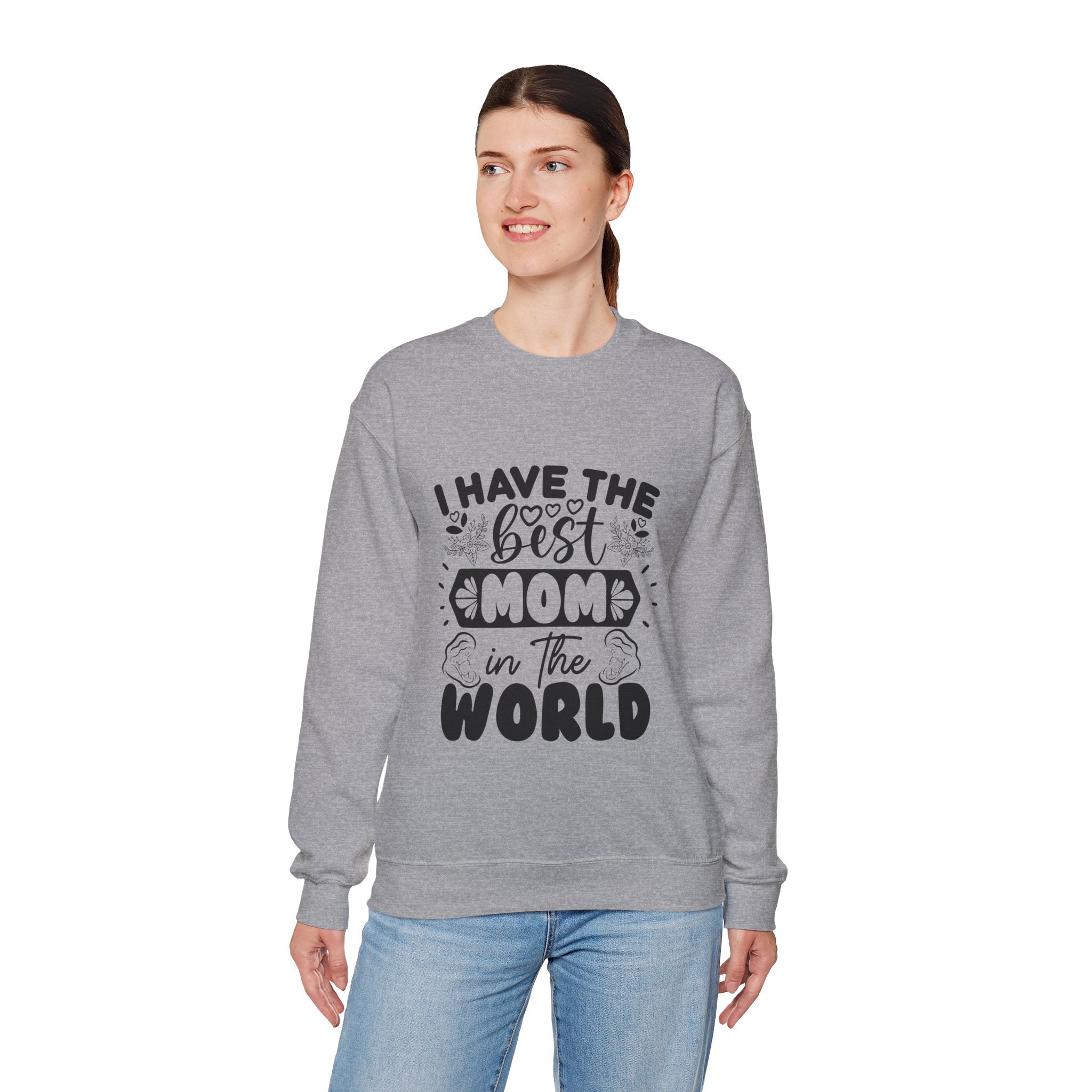 Best Mom Crewneck Sweatshirt - Unisex Heavy Blend™ - Perfect Gift for Mother's Day