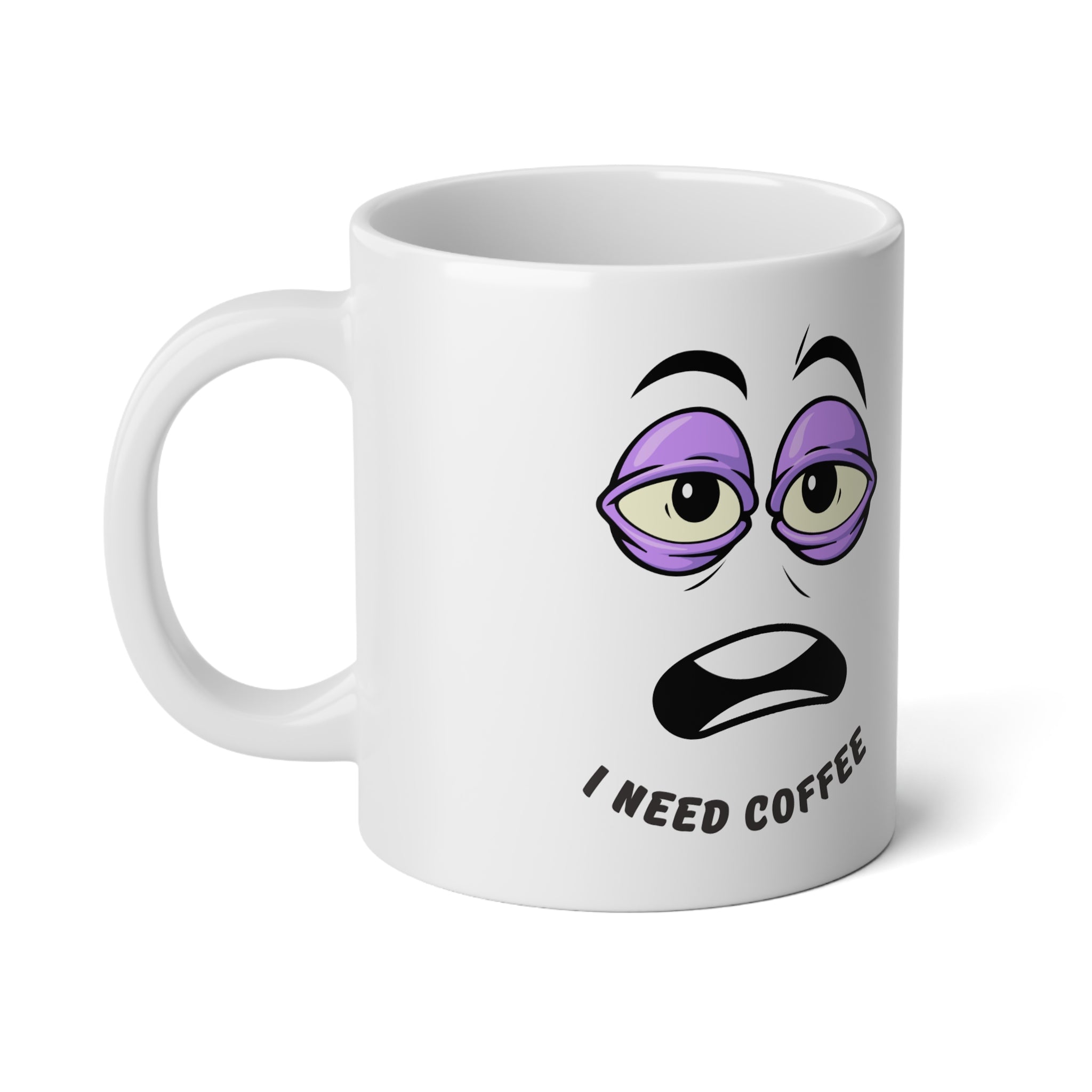 Jumbo Mug with Quirky Expression - Perfect for Coffee Lovers, Funny Gift, Office Humor, Large 20oz Coffee Cup, Unique Tea Mug