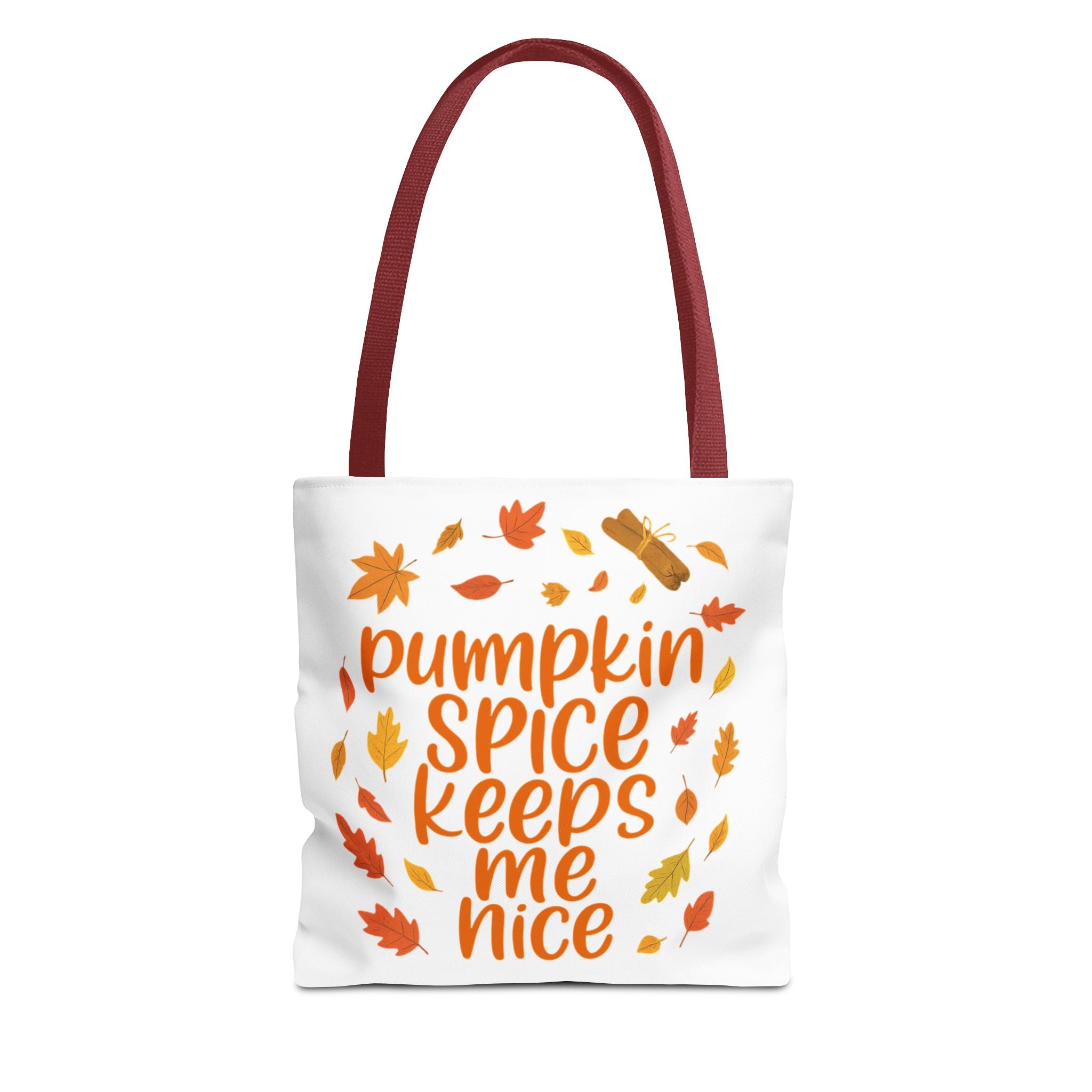 Autumn Vibes Tote Bag, Pumpkin Spice Fall Tote, Gift for Coffee Lovers, Seasonal Shopping Bag, Fall Decor Accessory
