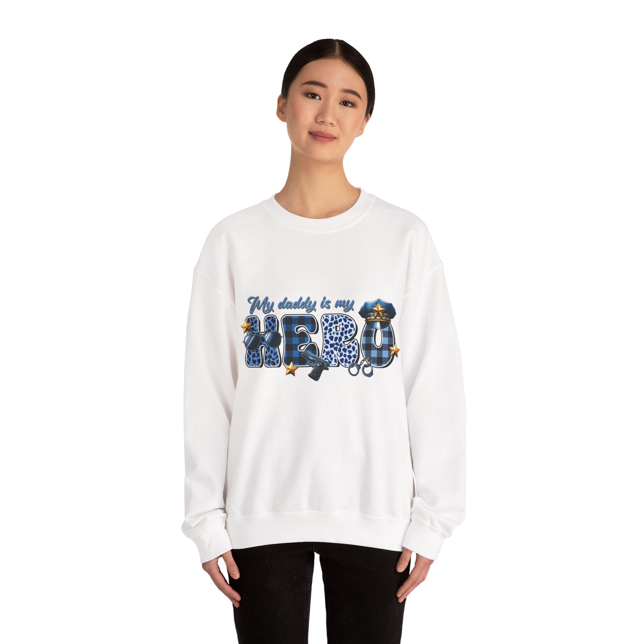 "My Daddy is My Hero" Unisex Crewneck Sweatshirt