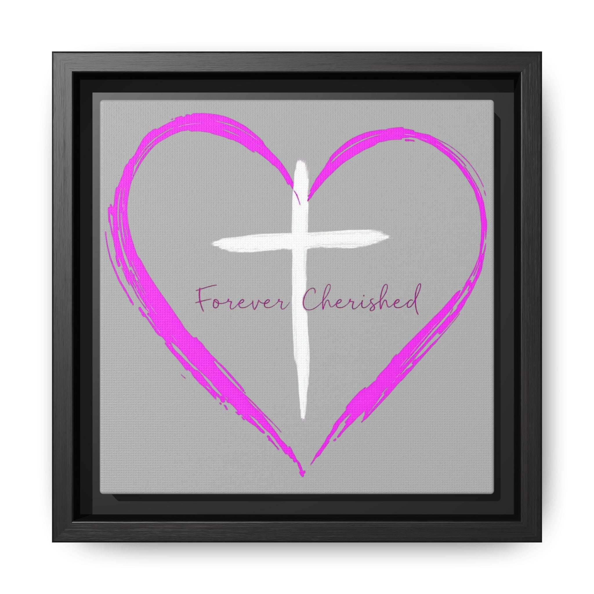 Framed Wall Art with Heart & Cross, Inspirational Home Decor, Gift for Loved Ones, Faith-Based Art, Perfect for Christenings, [...]