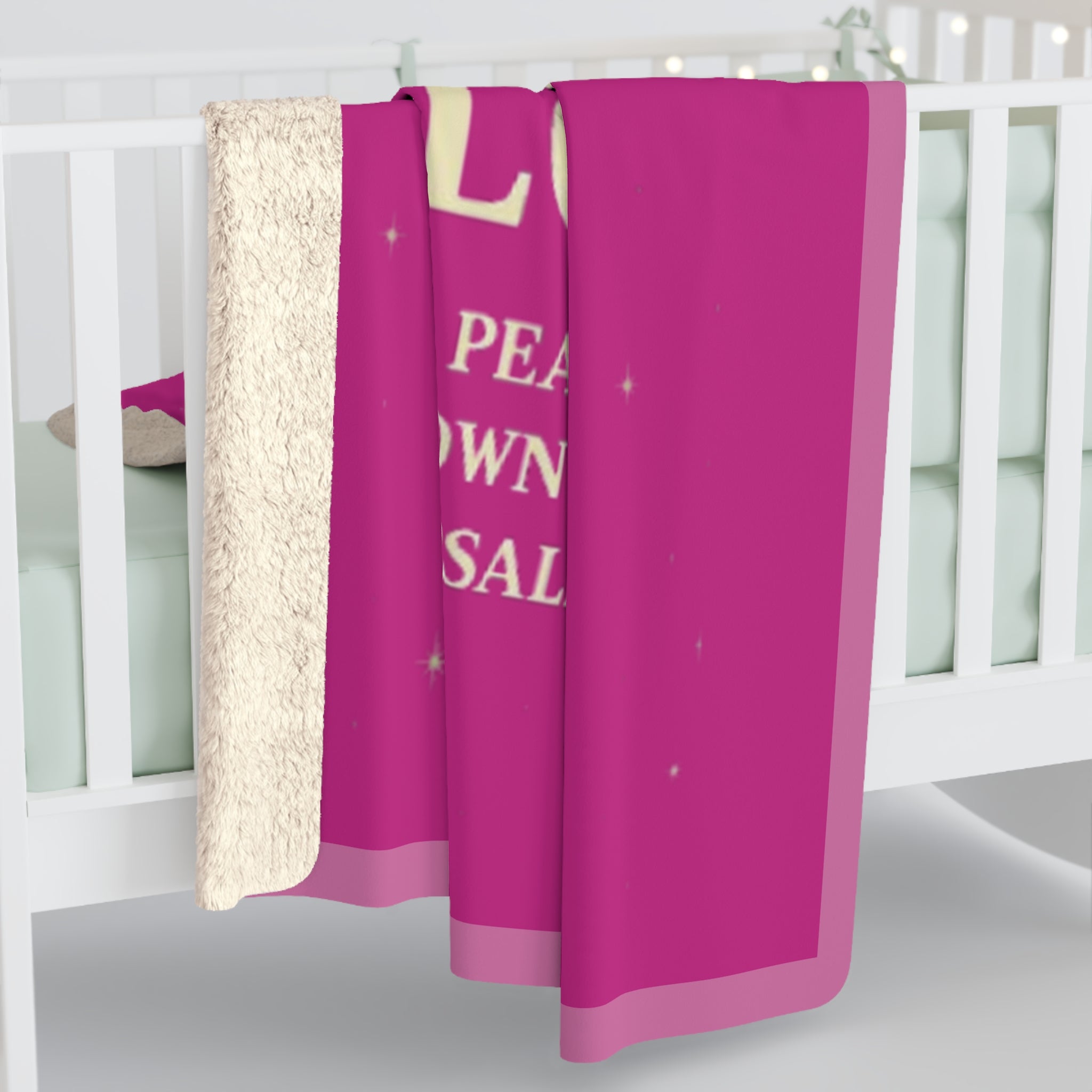 🩷 Cozy Sherpa Fleece Blanket, Cute Cuddle Cloud Design, Perfect for Gifts, Home Decor, Snuggling, Comfort